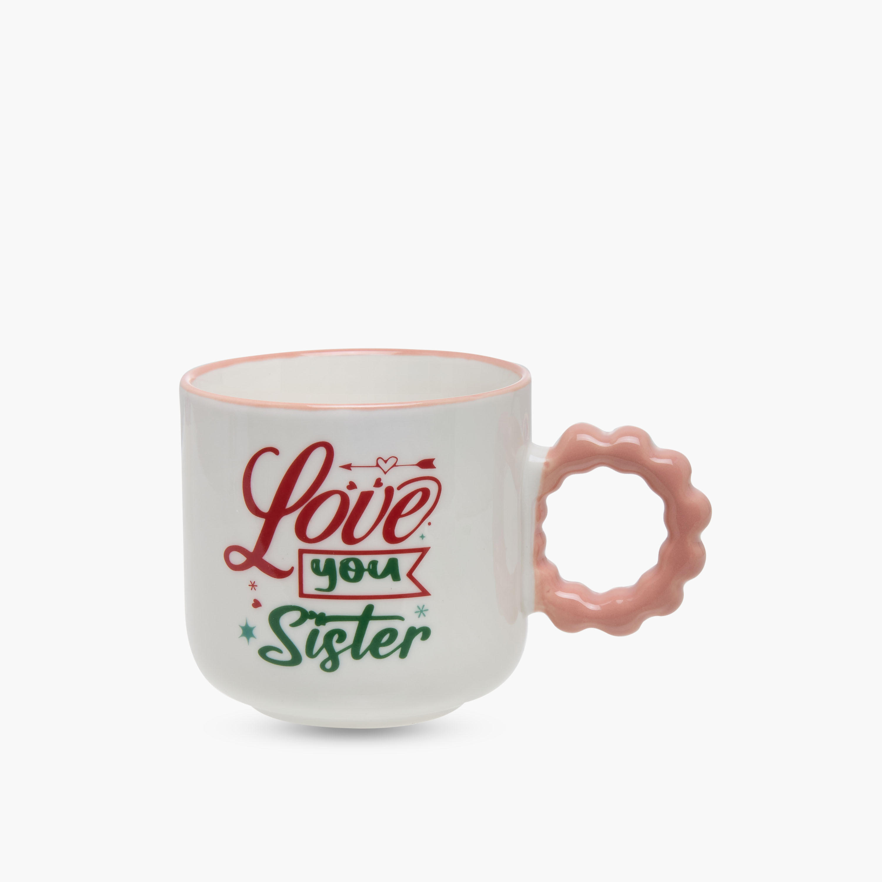Slogan Print Bone China Mug with Twisted Handle - 320 ml-household-dining-teaandcoffee-mugsandcups-image-1