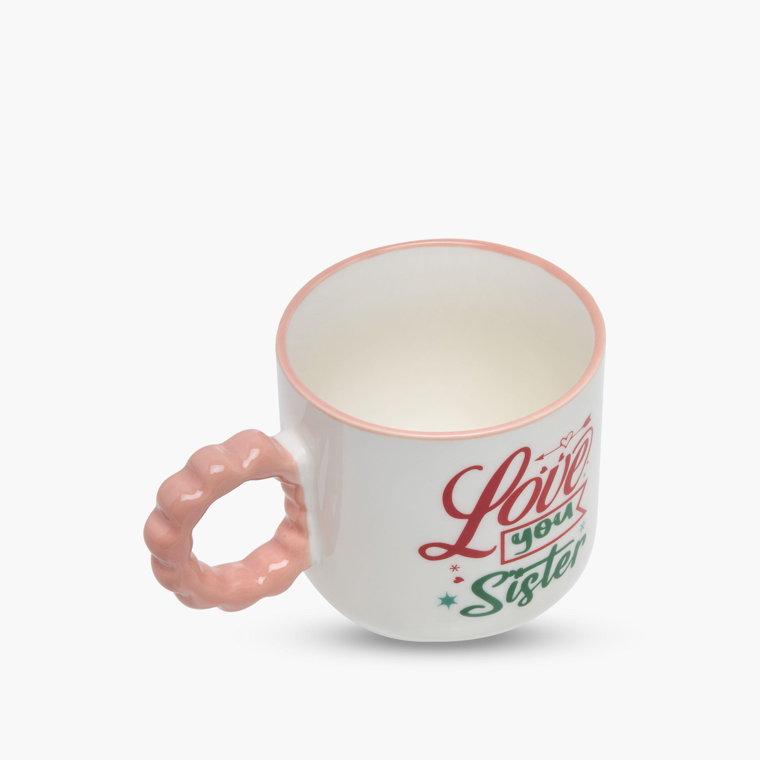 Slogan Print Bone China Mug with Twisted Handle - 320 ml-household-dining-teaandcoffee-mugsandcups-image-2