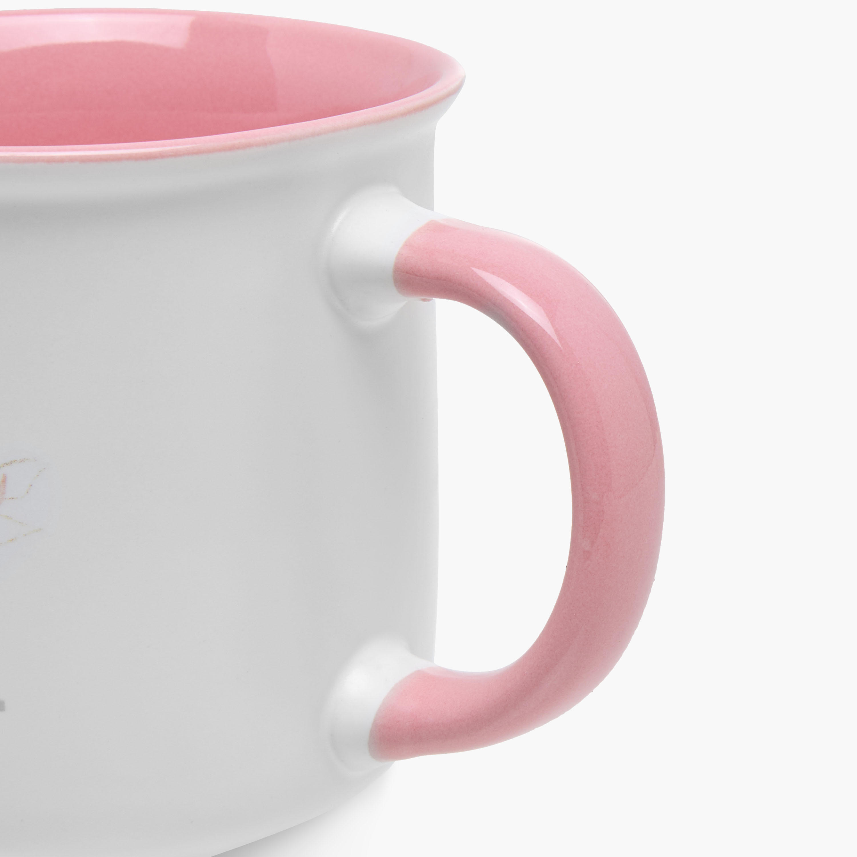 Floral Print Bone China Mug with Initial A - 355 ml-household-dining-teaandcoffee-mugsandcups-image-3