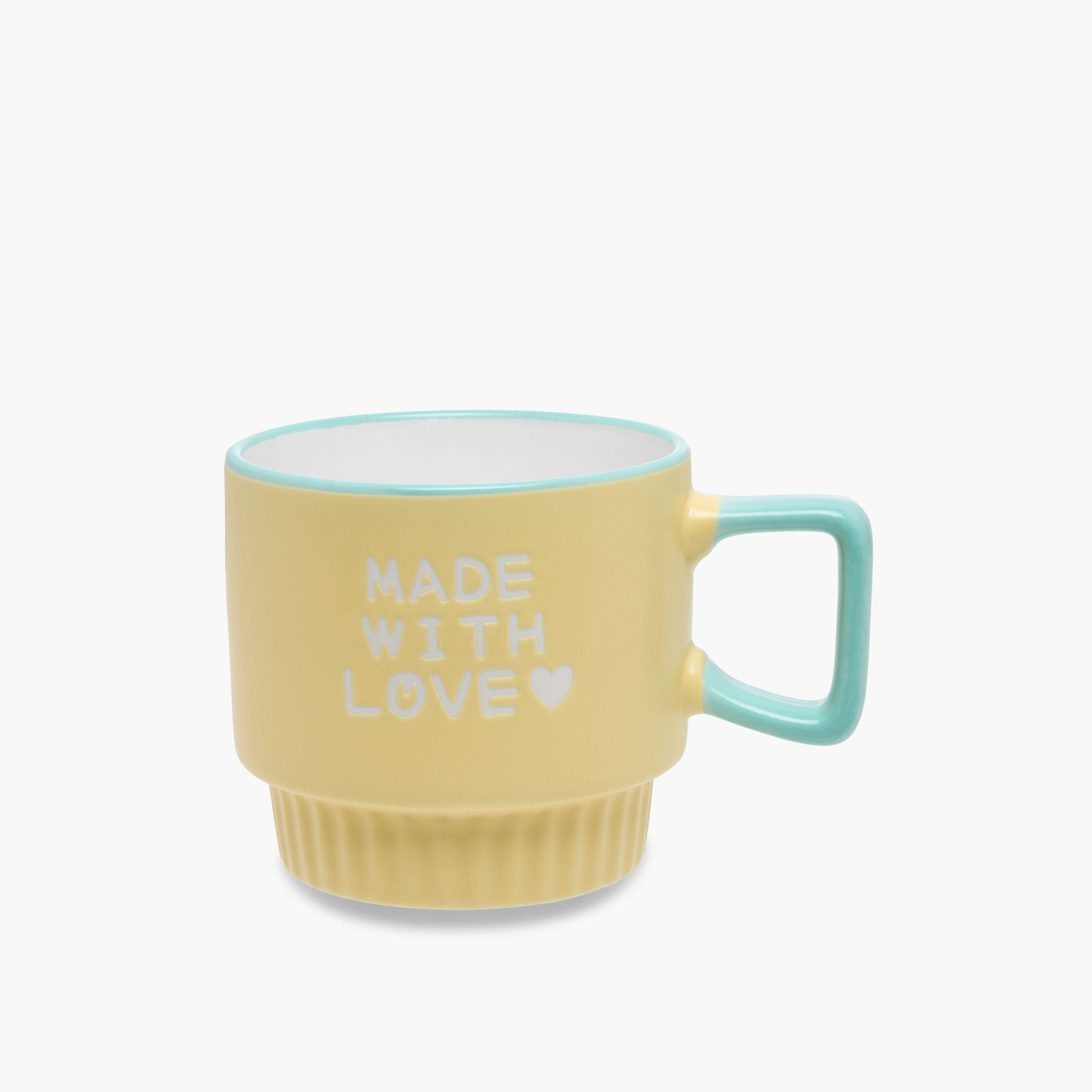 Slogan Print Bone China Mug with Handle-household-dining-teaandcoffee-mugsandcups-image-1