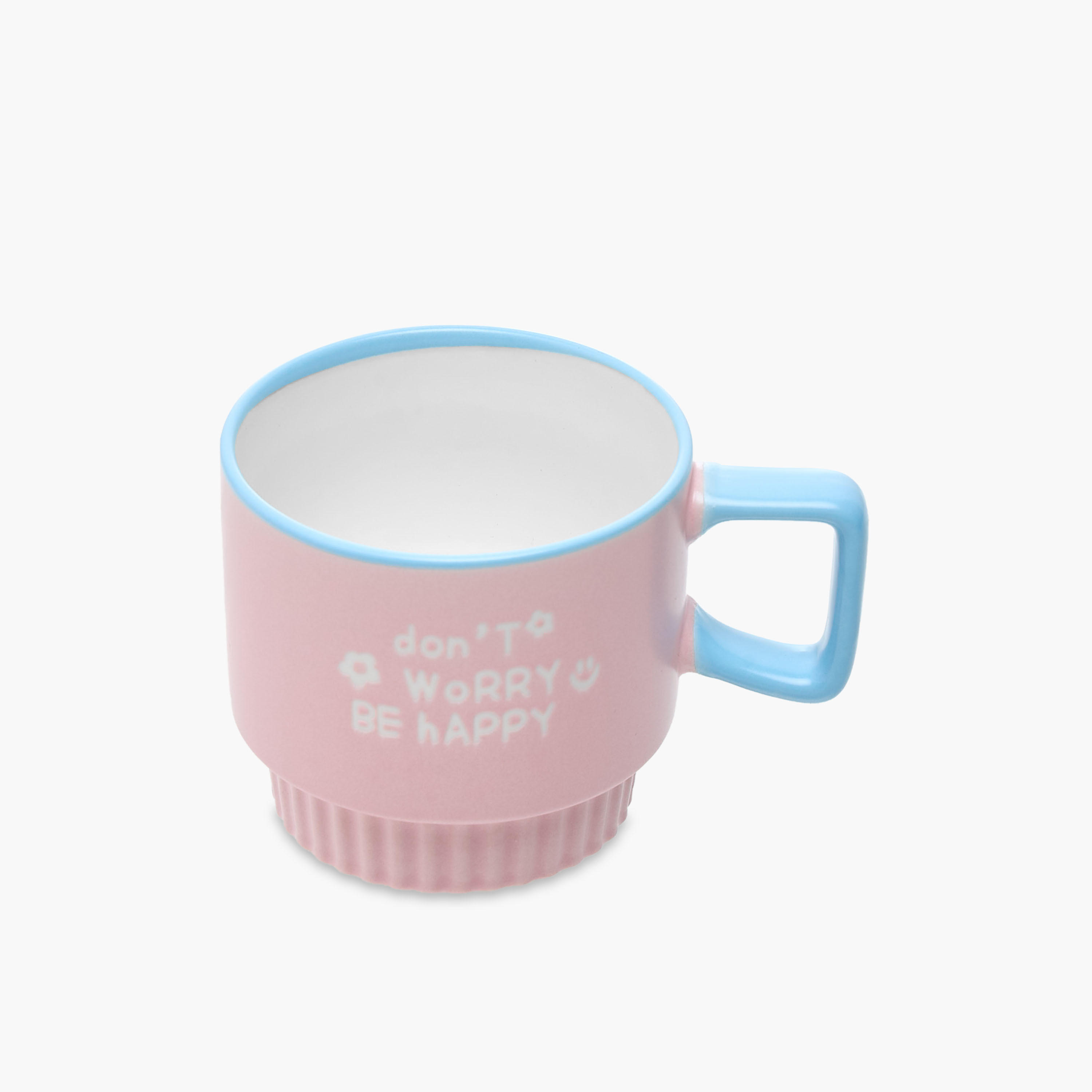 Slogan Print Bone China Mug with Handle-household-dining-teaandcoffee-mugsandcups-image-2