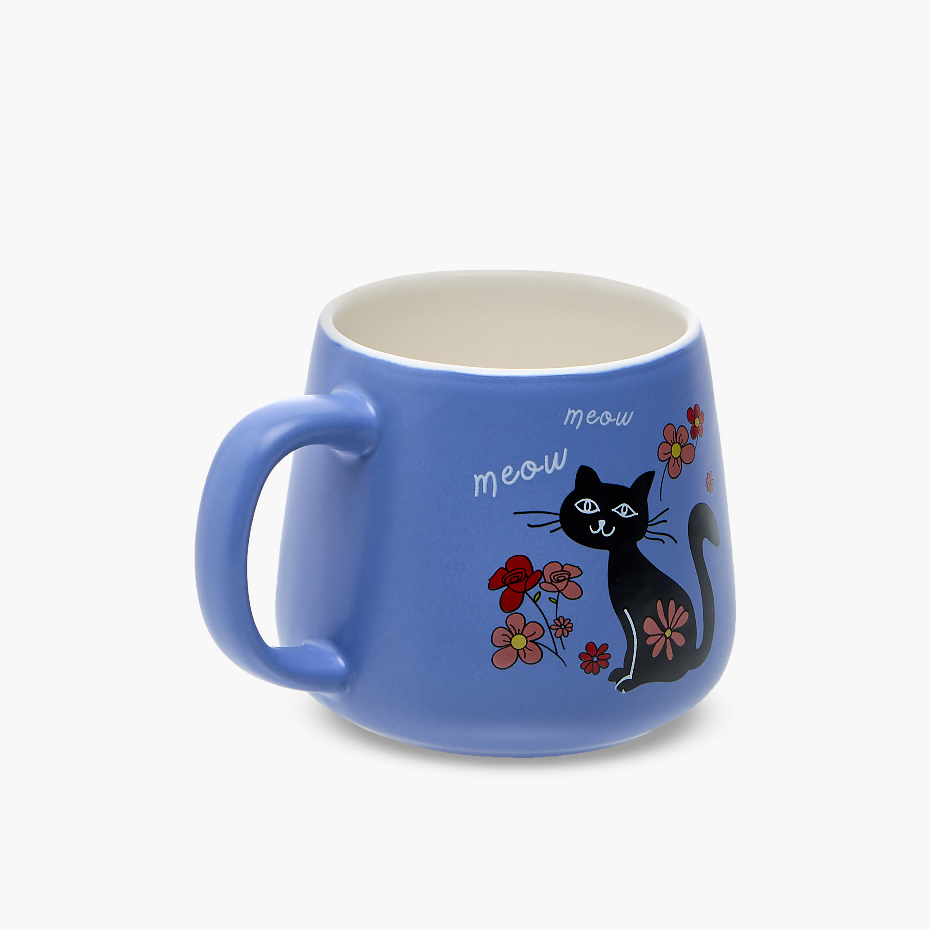 Cat Print Bone China Mug with Handle-household-dining-teaandcoffee-mugsandcups-image-4