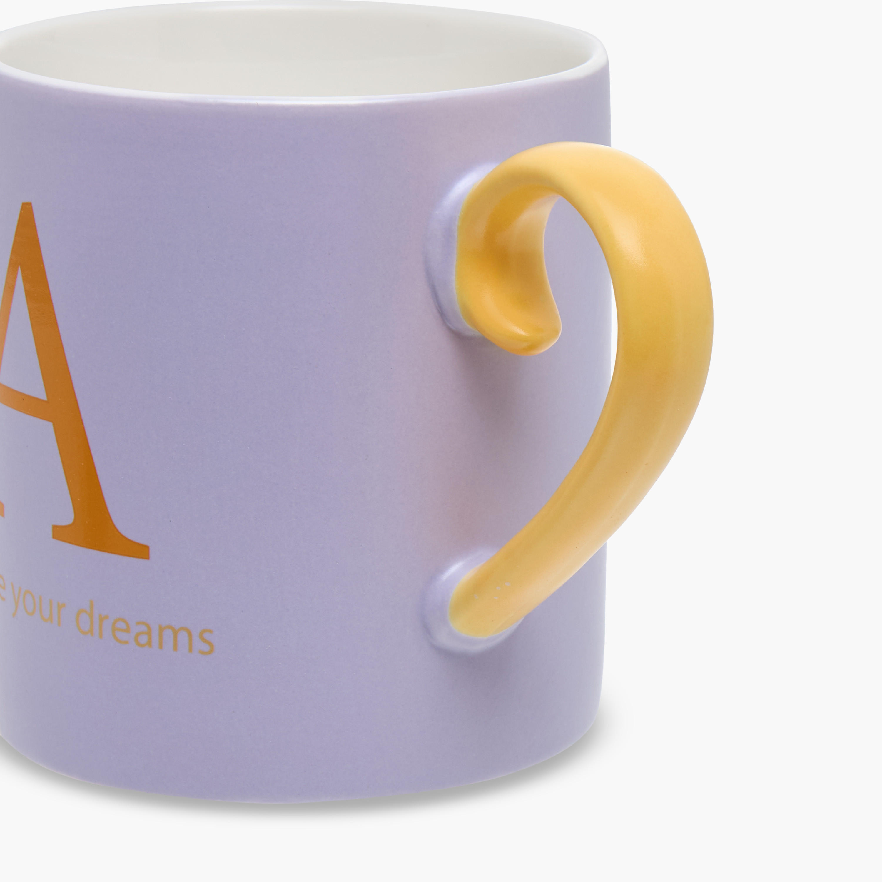 Slogan Print Bone China Mug with Initial A-household-dining-teaandcoffee-mugsandcups-image-3