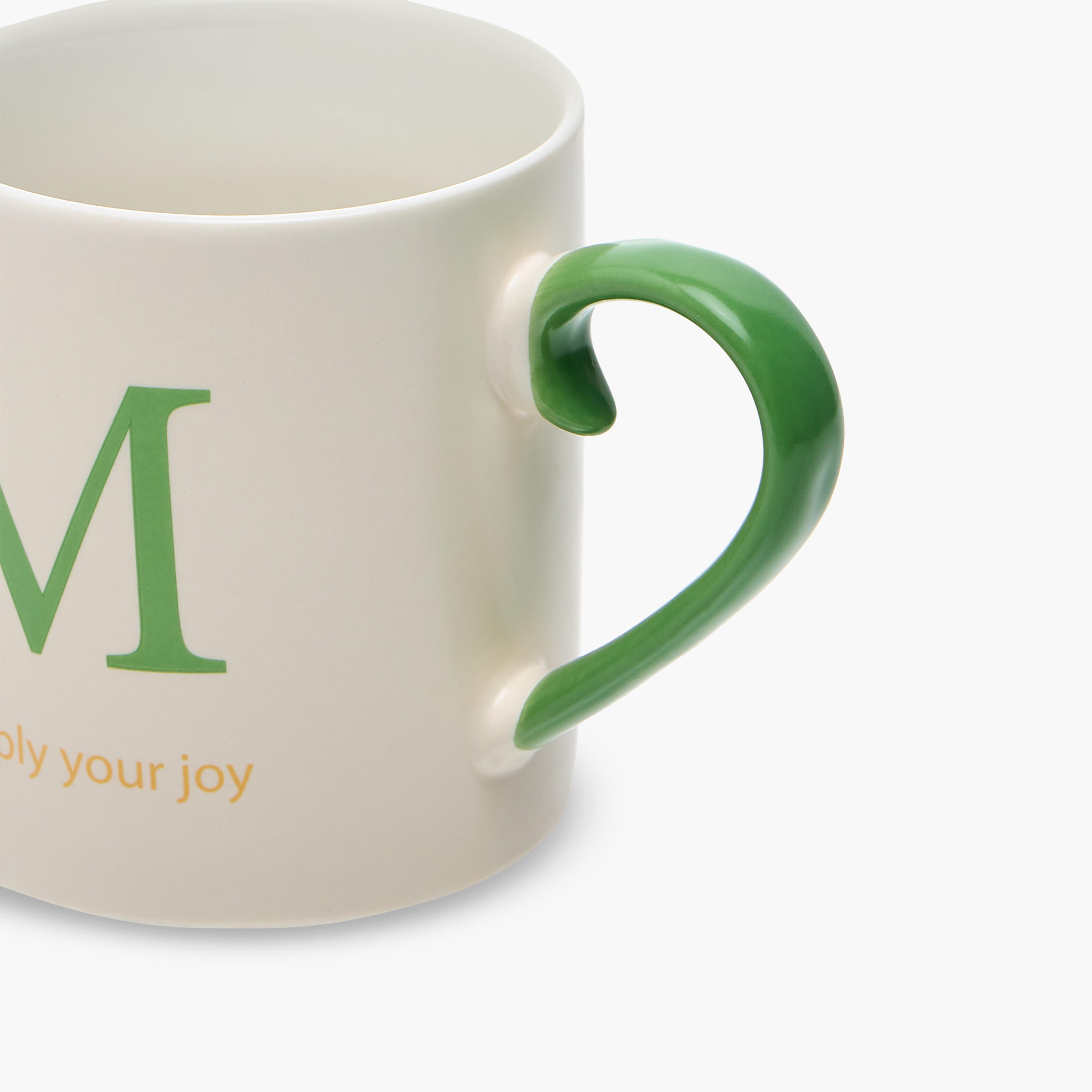 Slogan Print Bone China Mug with Initial M-household-dining-teaandcoffee-mugsandcups-image-3