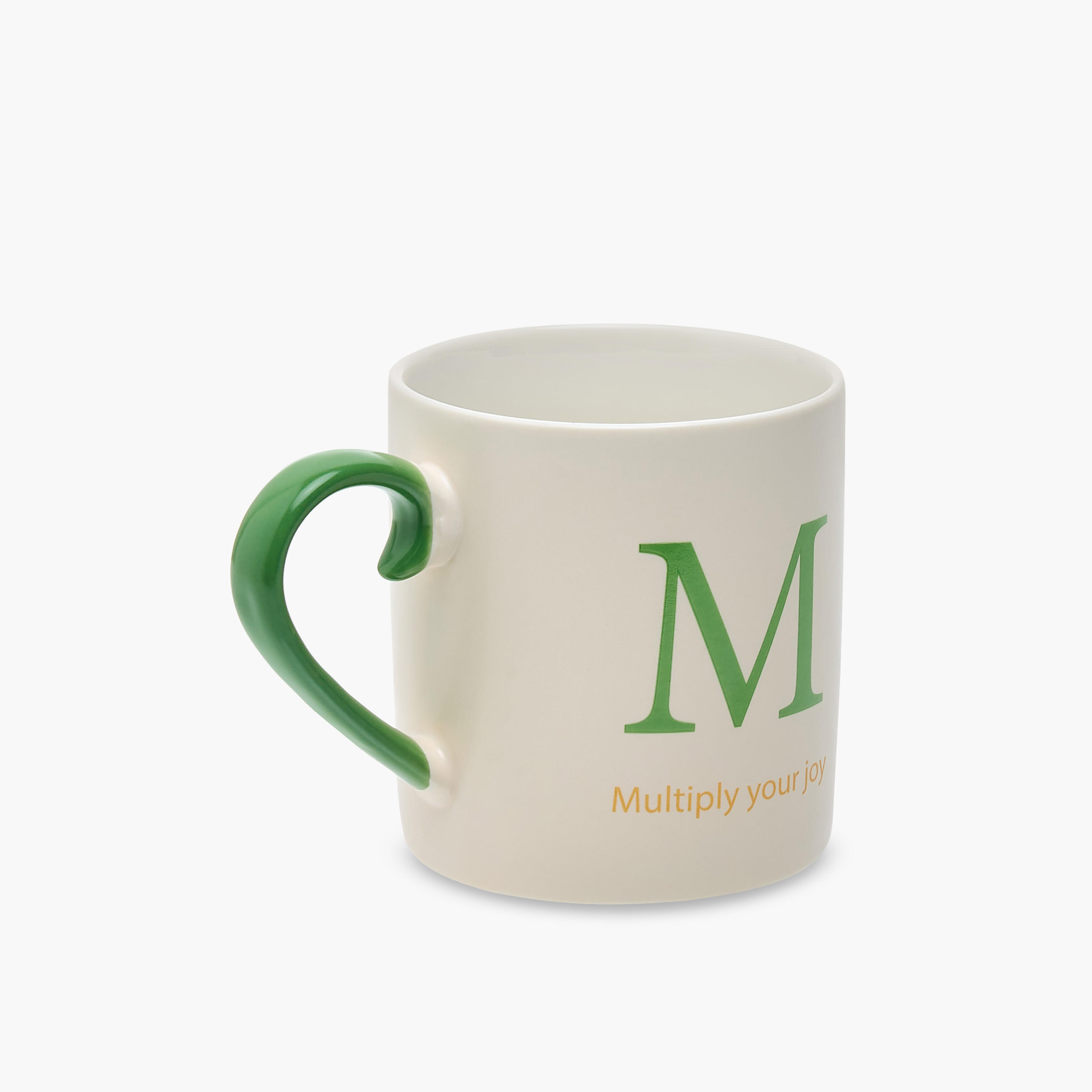 Slogan Print Bone China Mug with Initial M-household-dining-teaandcoffee-mugsandcups-image-4