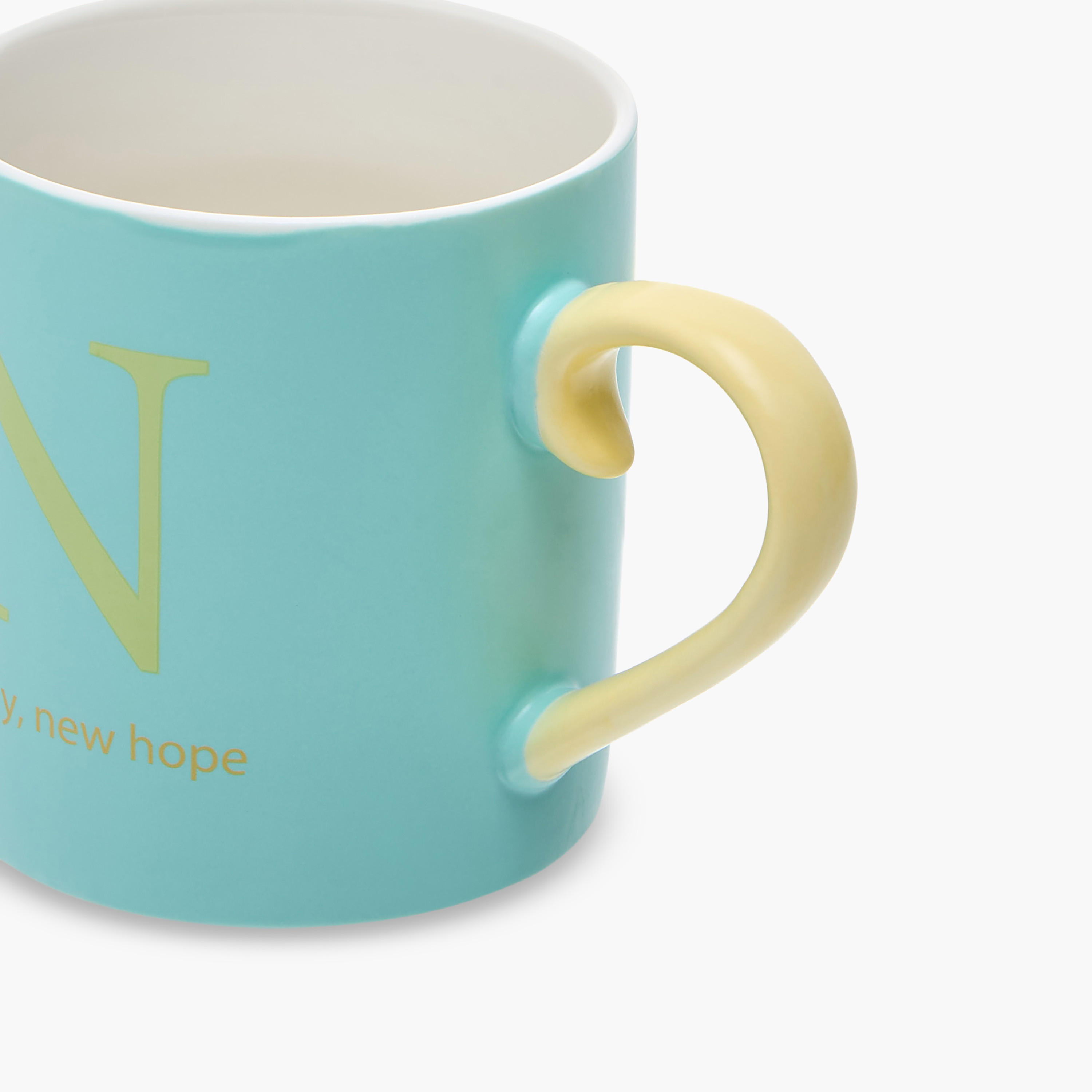 Slogan Print Bone China Mug with Initial N-household-dining-teaandcoffee-mugsandcups-image-3