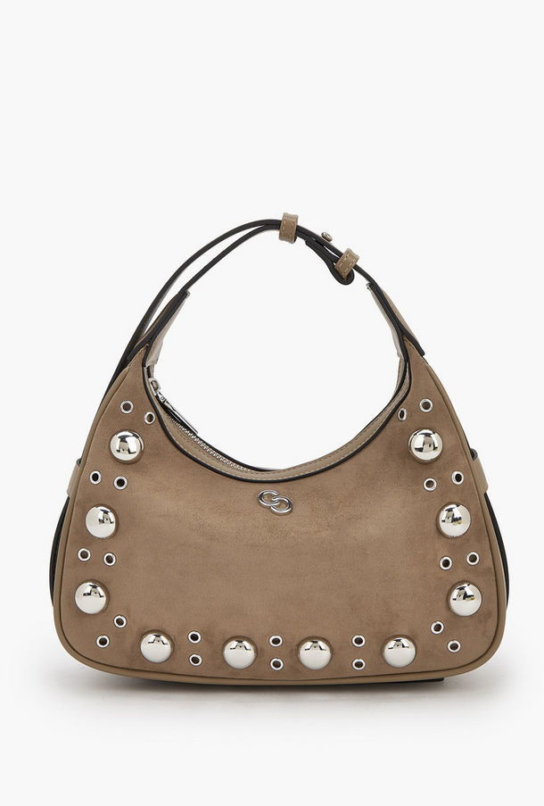 Celeste Studded Shoulder Bag with Zip Closure-women-image-1
