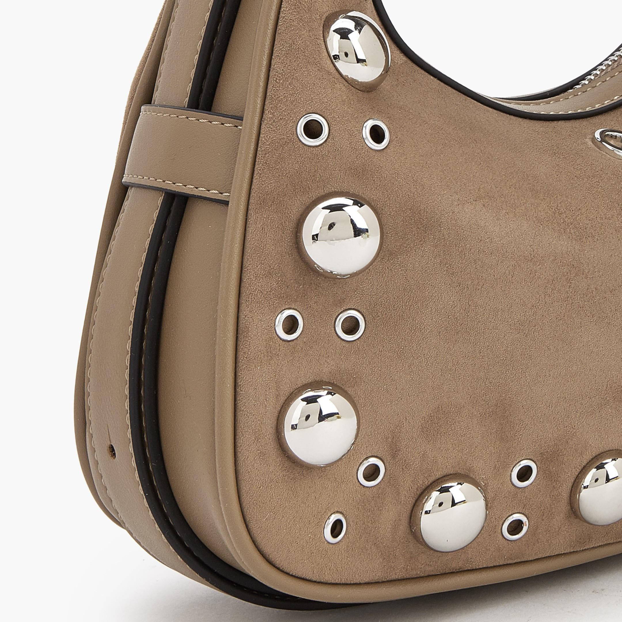 Celeste Studded Shoulder Bag with Zip Closure-women-bagsandwallets-handbags-image-7
