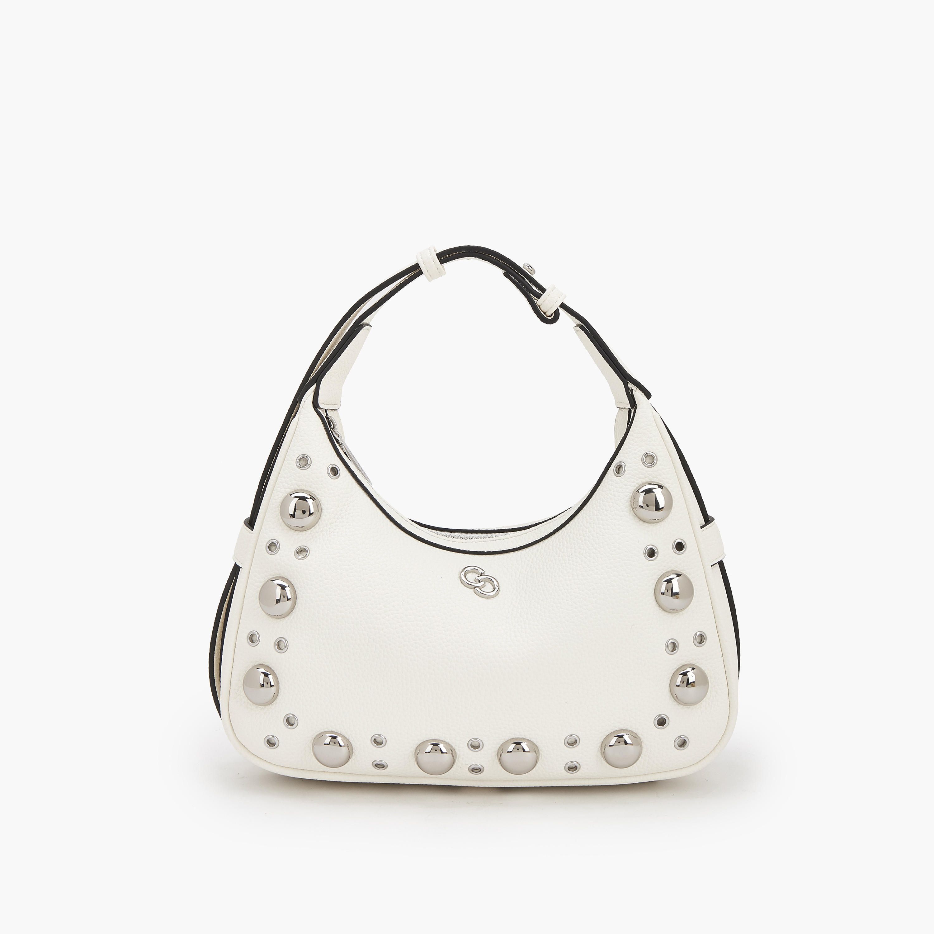 Celeste Studded Shoulder Bag with Zip Closure-women-bagsandwallets-handbags-image-1