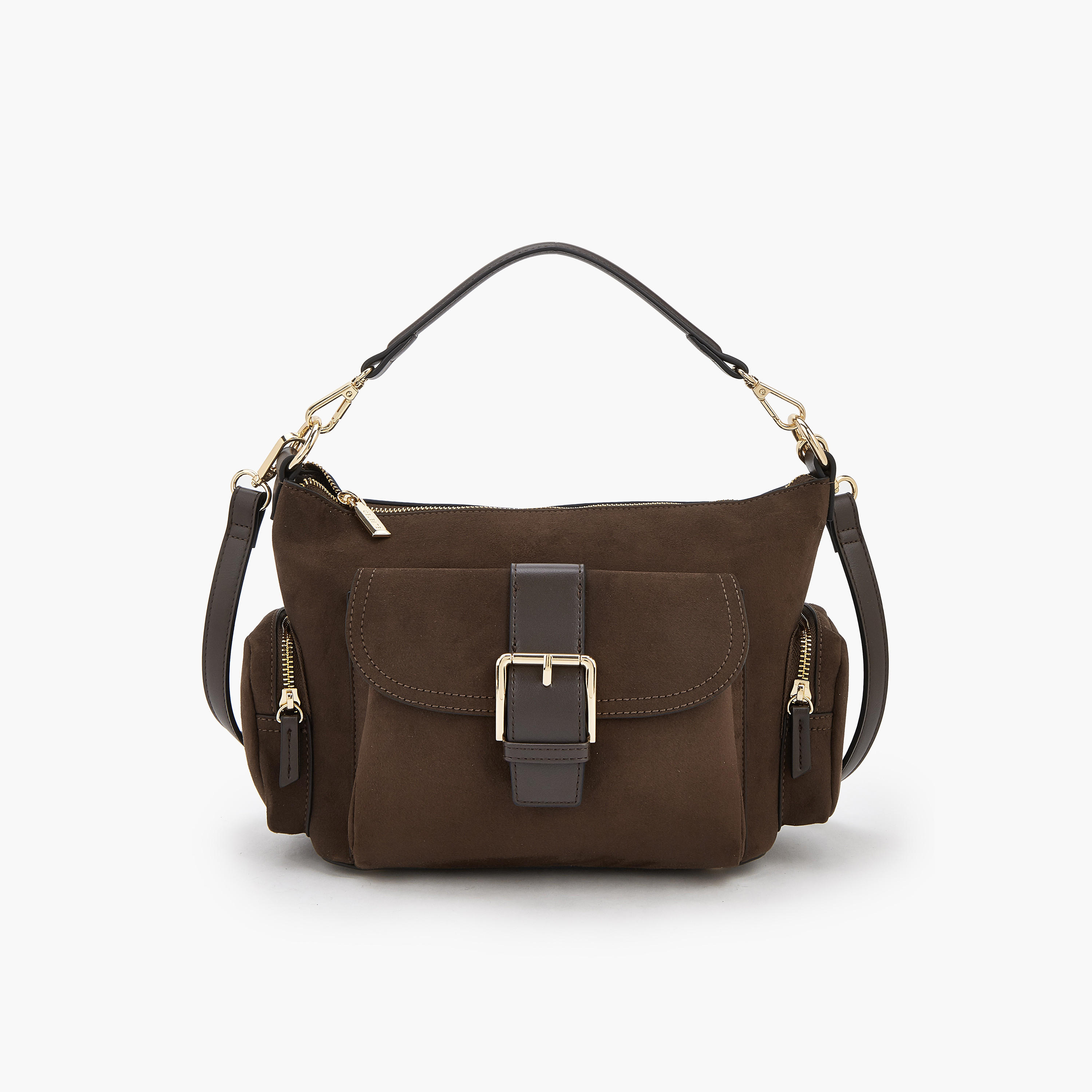 شنطة كتف شمواه بتفاصيل إبزيم من سيليست-women-bagsandwallets-handbags-image-1