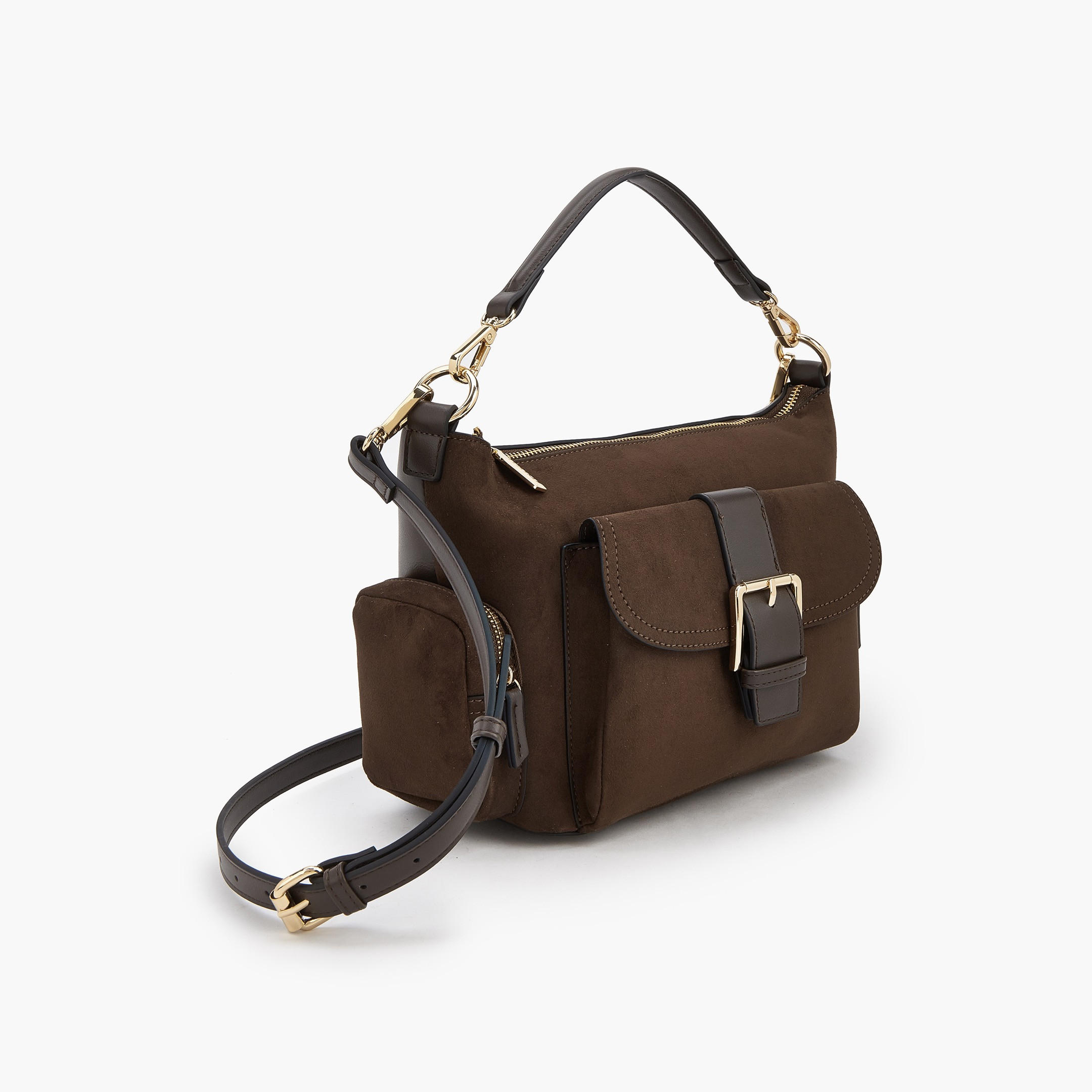 شنطة كتف شمواه بتفاصيل إبزيم من سيليست-women-bagsandwallets-handbags-image-4