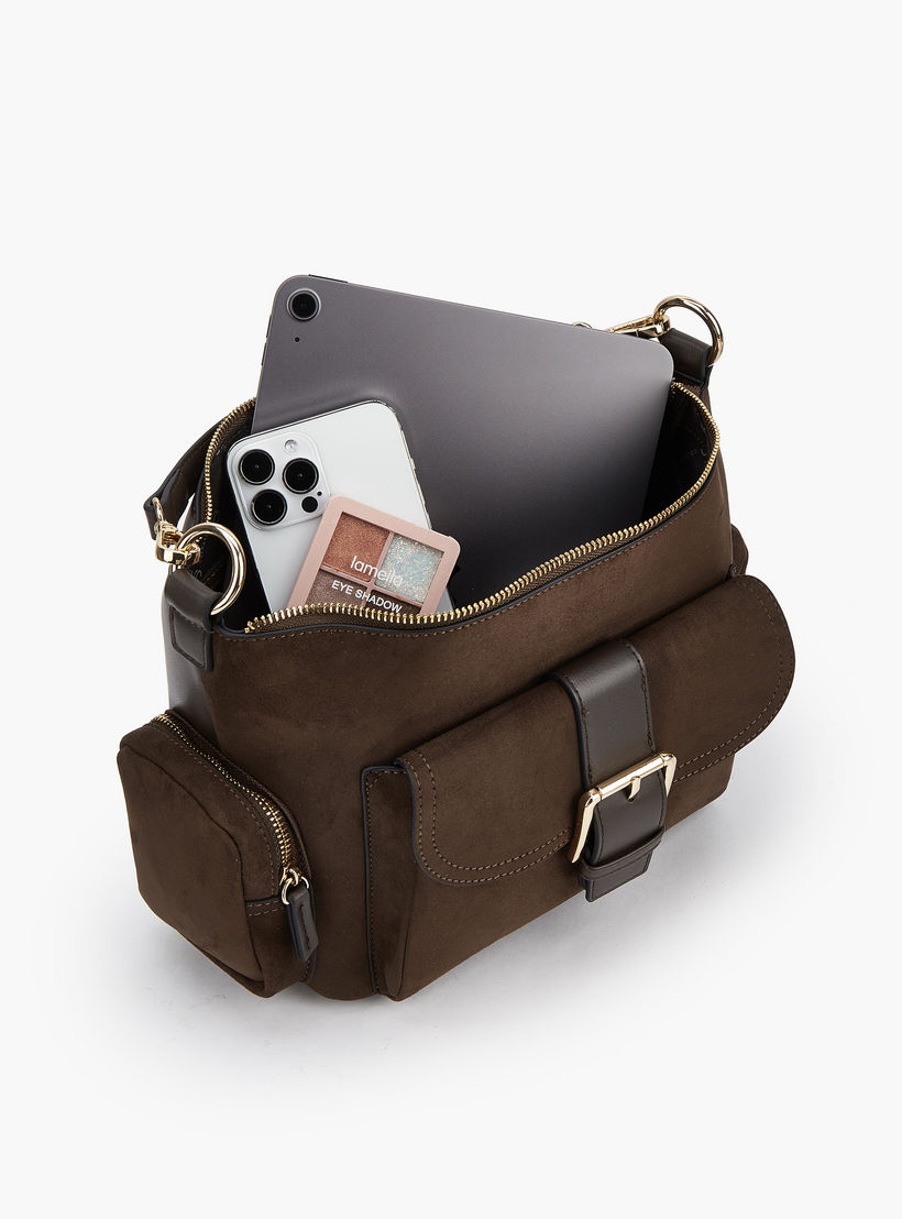 شنطة كتف شمواه بتفاصيل إبزيم من سيليست-women-bagsandwallets-handbags-image-8