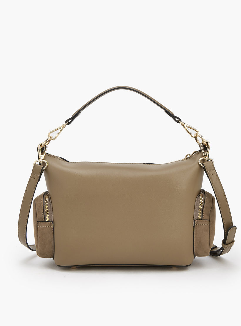 Celeste Suede Shoulder Bag with Buckle Detail-women-bagsandwallets-handbags-image-5