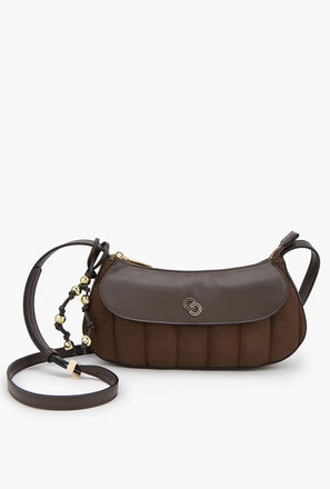 Celeste Panelled Crossbody Bag with Zip Closure-women-image-1