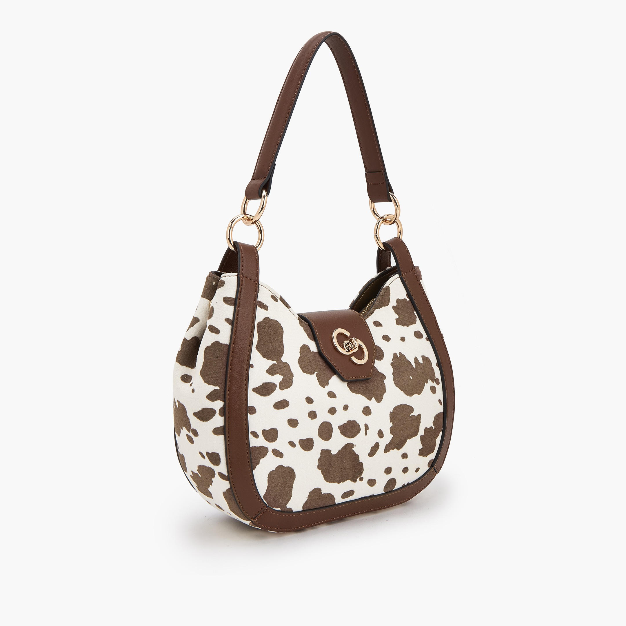 Celeste Animal Print Shoulder Bag with Twist Lock Closure-women-bagsandwallets-handbags-image-3