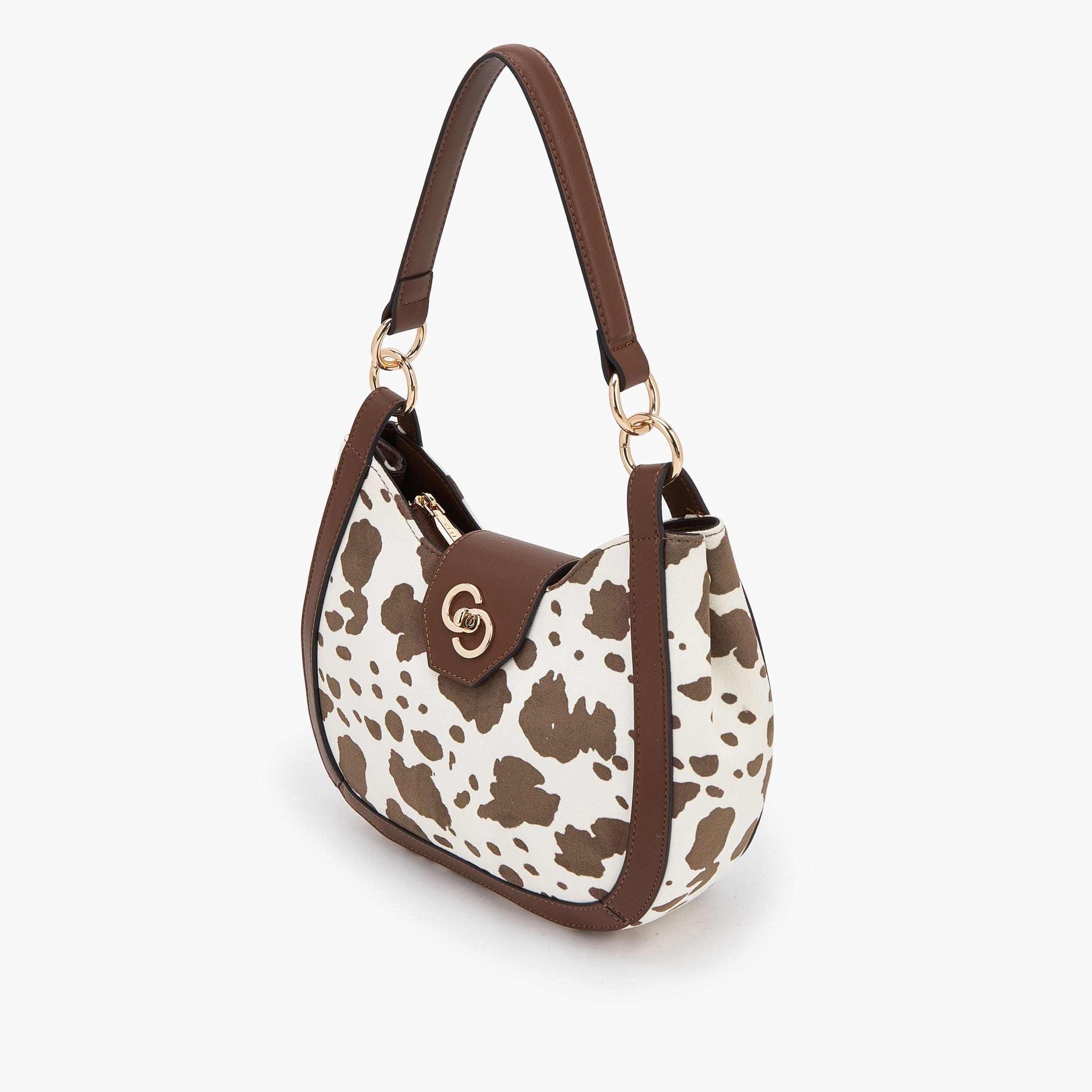 Celeste Animal Print Shoulder Bag with Twist Lock Closure-women-bagsandwallets-handbags-image-4