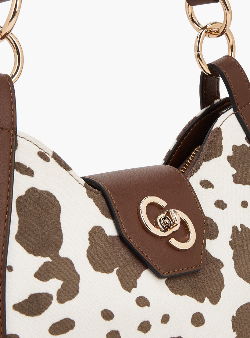 Celeste Animal Print Shoulder Bag with Twist Lock Closure-women-bagsandwallets-handbags-image-6