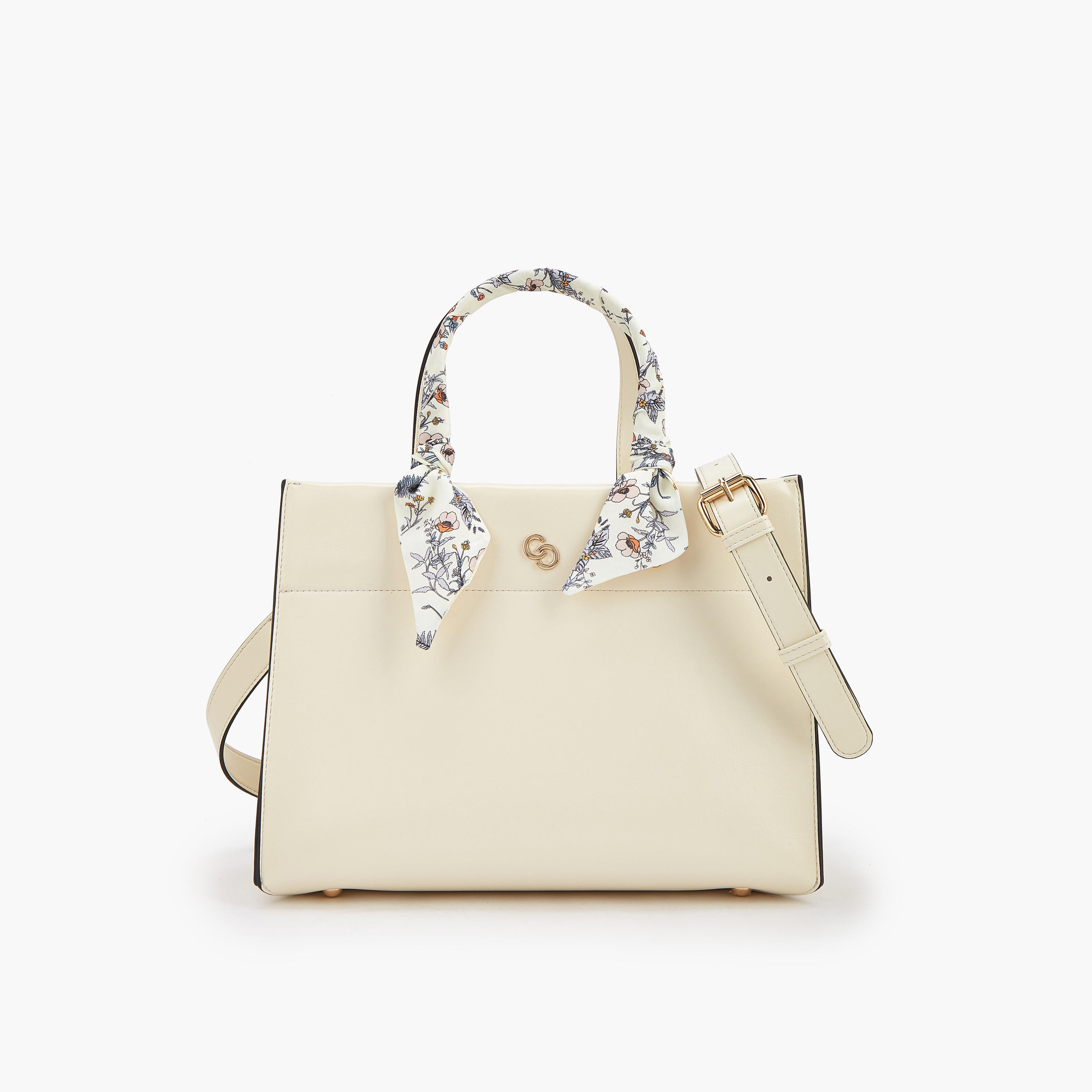 شنطة توتي بمقابض مزدوجة ووشاح من سيليست-women-bagsandwallets-handbags-image-1