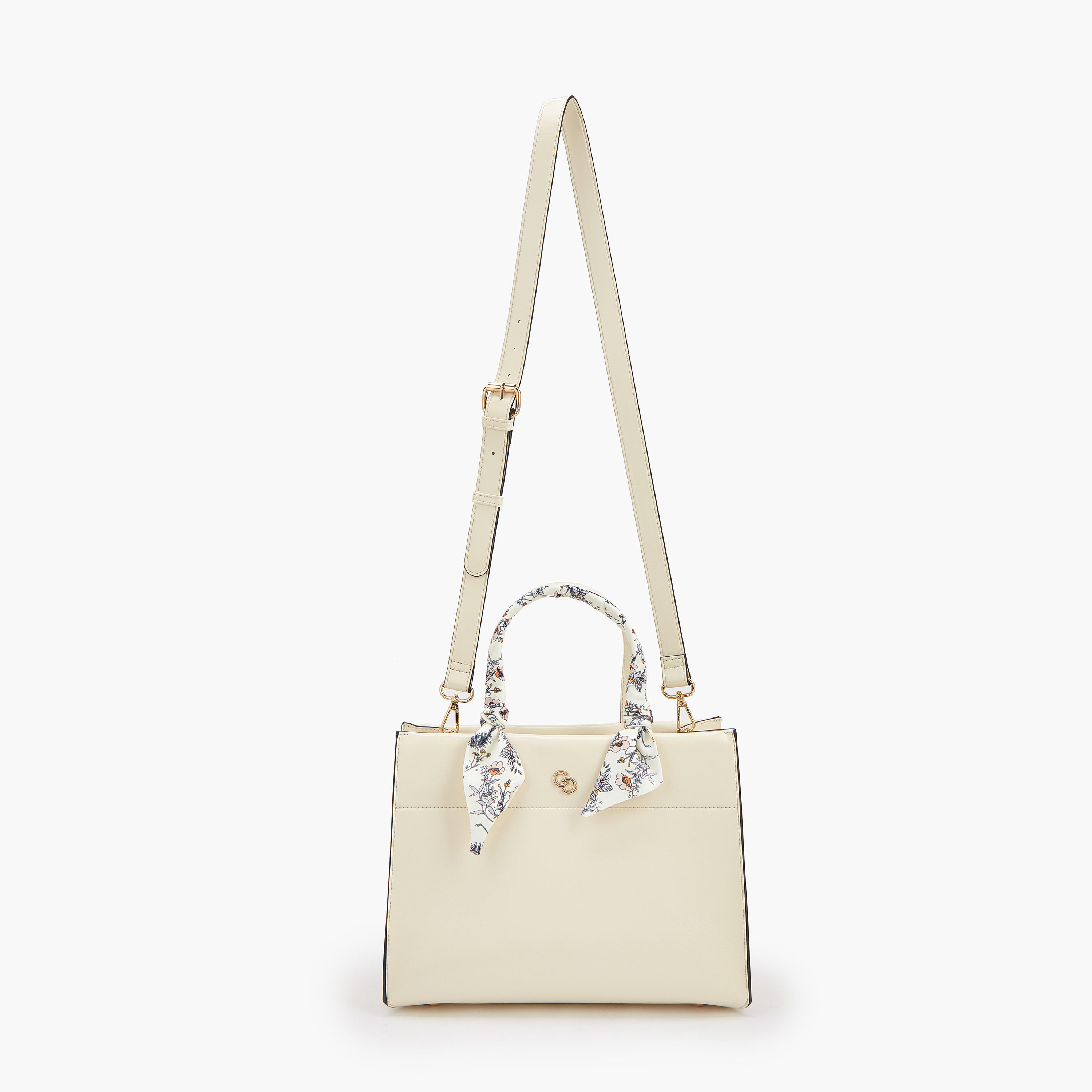 شنطة توتي بمقابض مزدوجة ووشاح من سيليست-women-bagsandwallets-handbags-image-3