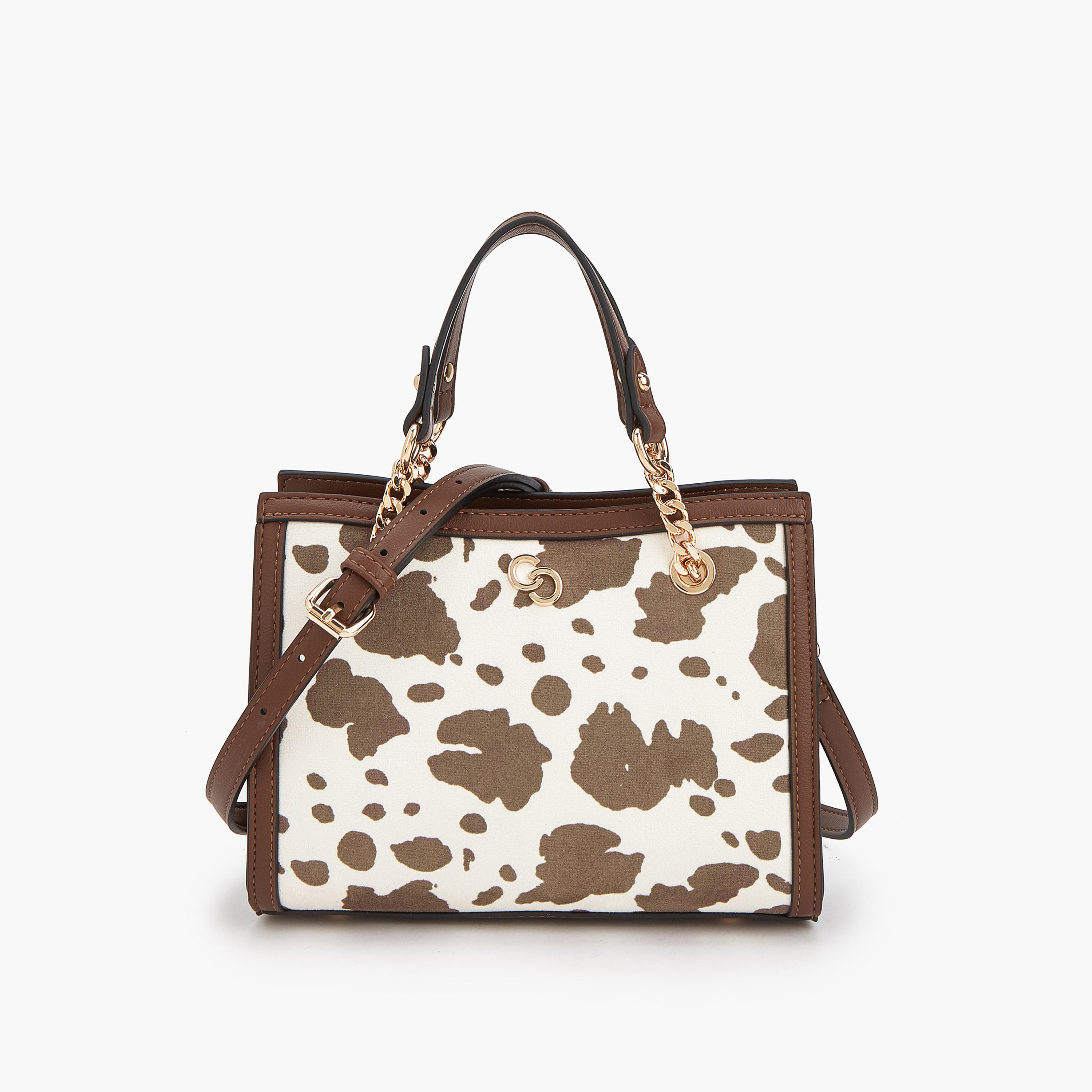شنطة توتي بمقابض سلسلة وطبعات حيوانات من سيليست-women-bagsandwallets-handbags-image-8