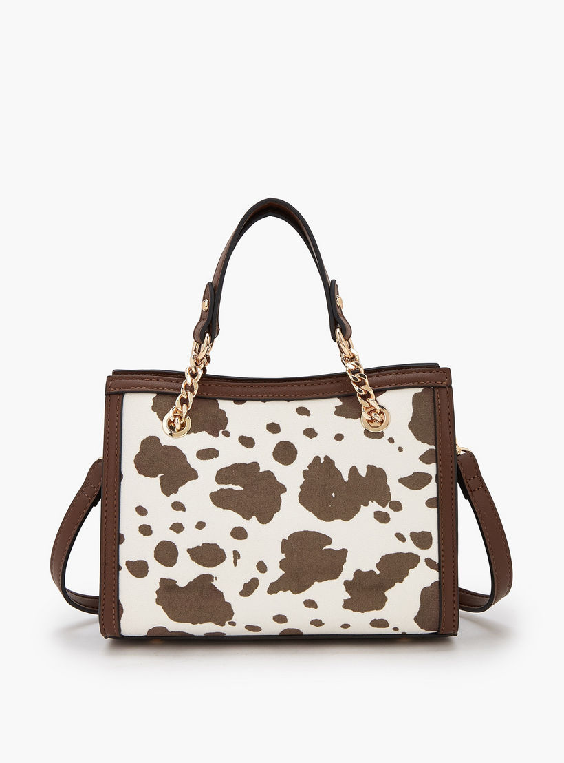 شنطة توتي بمقابض سلسلة وطبعات حيوانات من سيليست-women-bagsandwallets-handbags-image-5