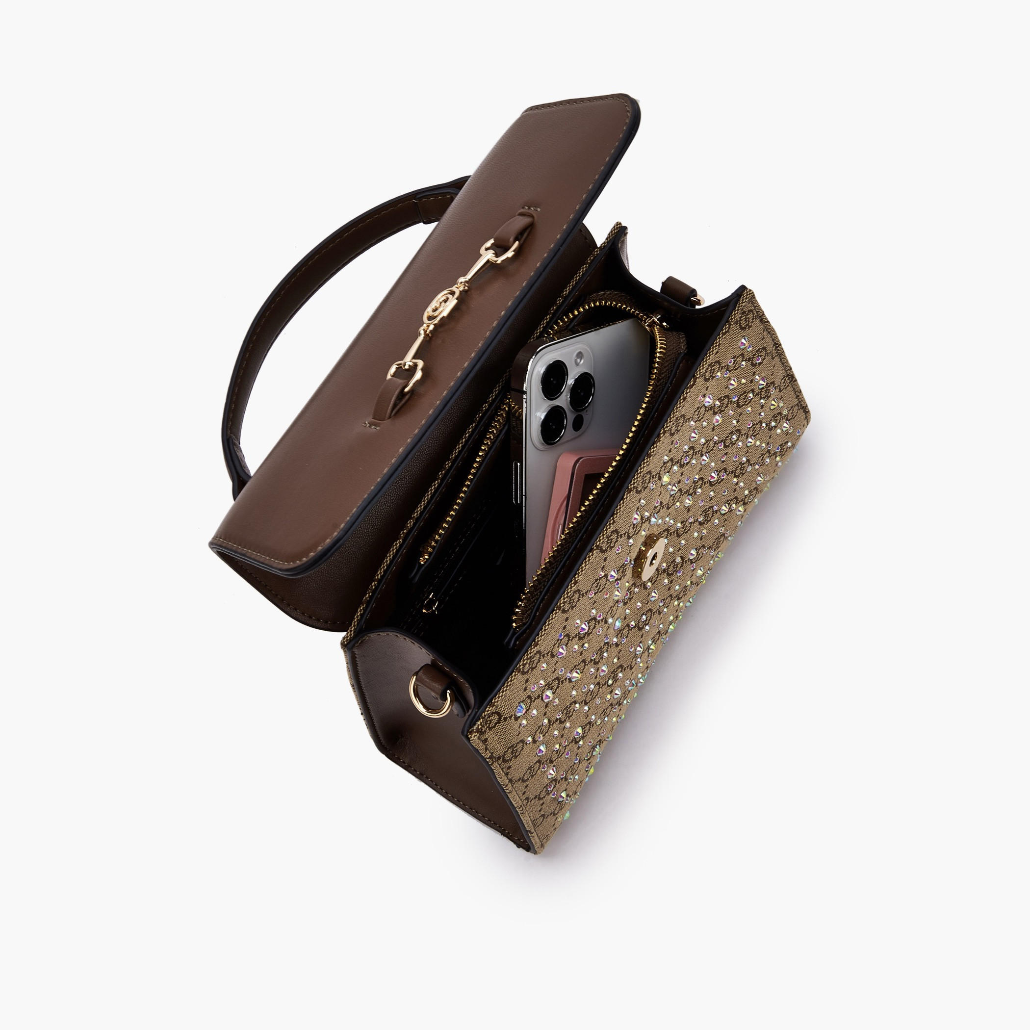 Celeste Embellished Satchel Bag with Detachable Strap-women-bagsandwallets-handbags-image-7