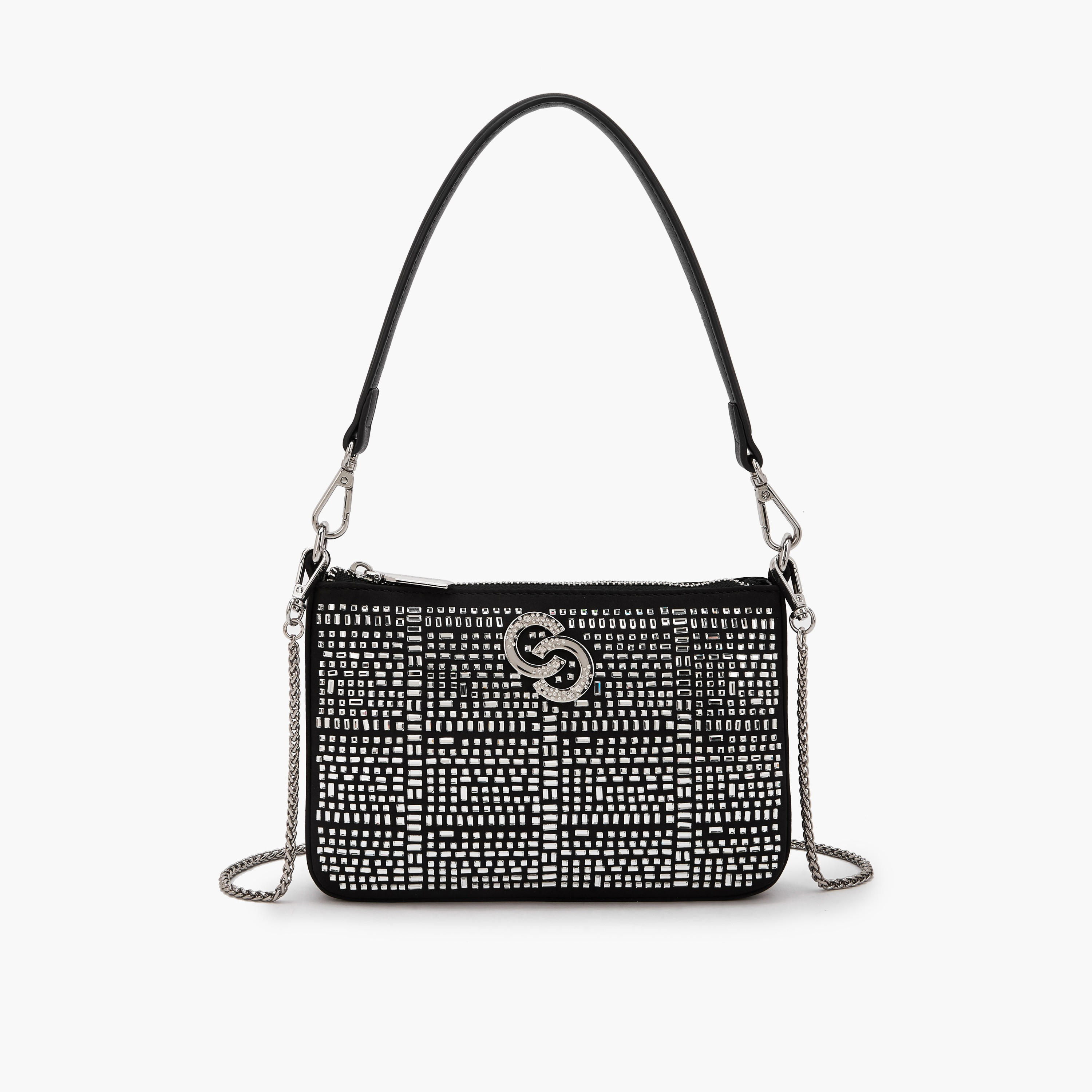 Celeste Embellished Crossbody Bag with Chain Strap-women-bagsandwallets-handbags-image-1
