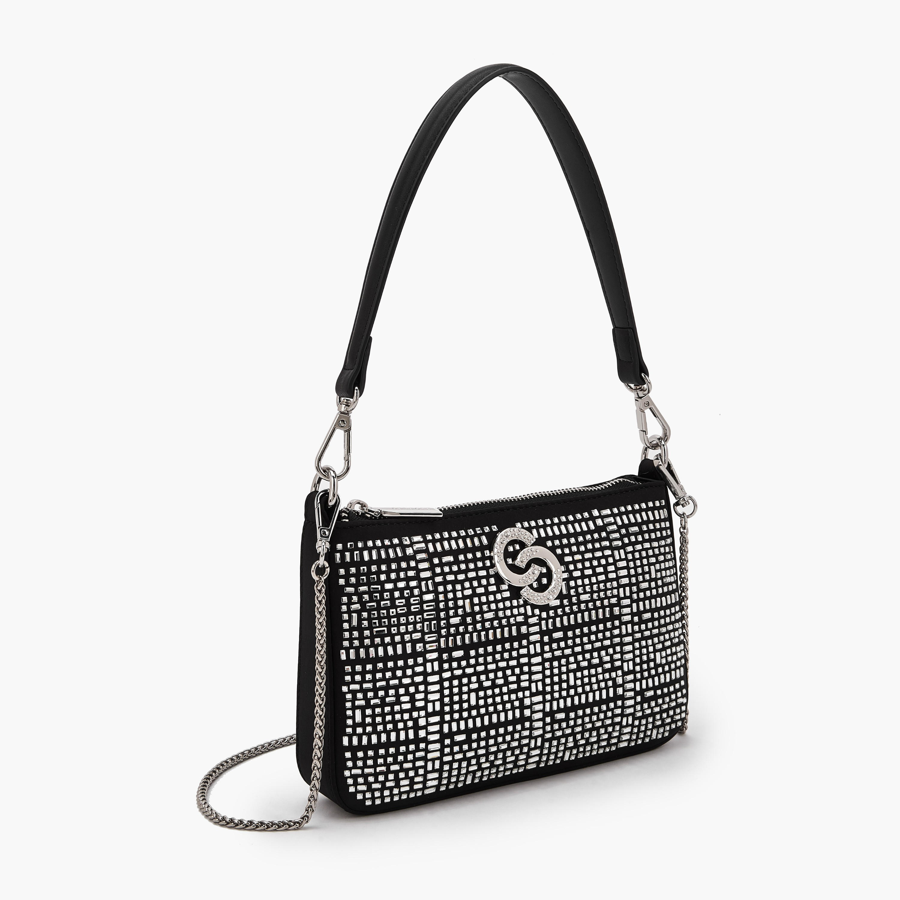 Celeste Embellished Crossbody Bag with Chain Strap-women-bagsandwallets-handbags-image-4