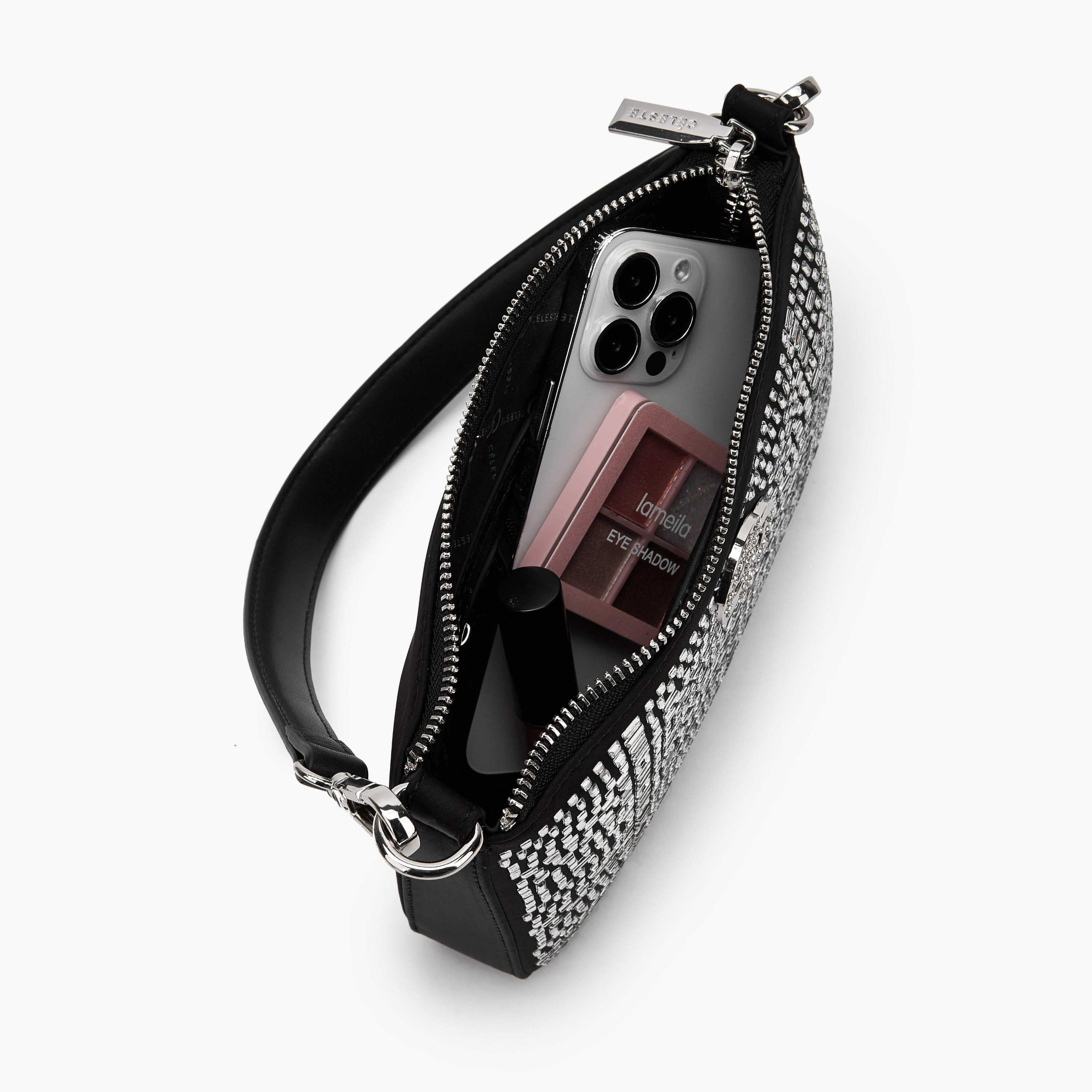 Celeste Embellished Crossbody Bag with Chain Strap-women-bagsandwallets-handbags-image-8