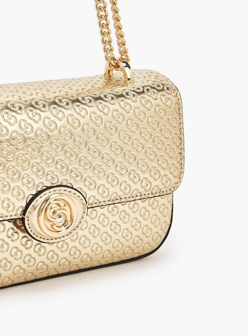 Celeste Monogram Embossed Crossbody Bag with Chain Strap-women-bagsandwallets-handbags-image-5
