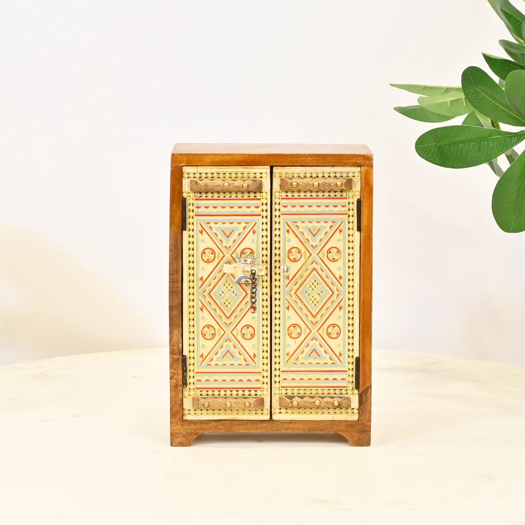 Wooden Decorative Storage Cabinet-household-decor-boxesandtrays-image-1