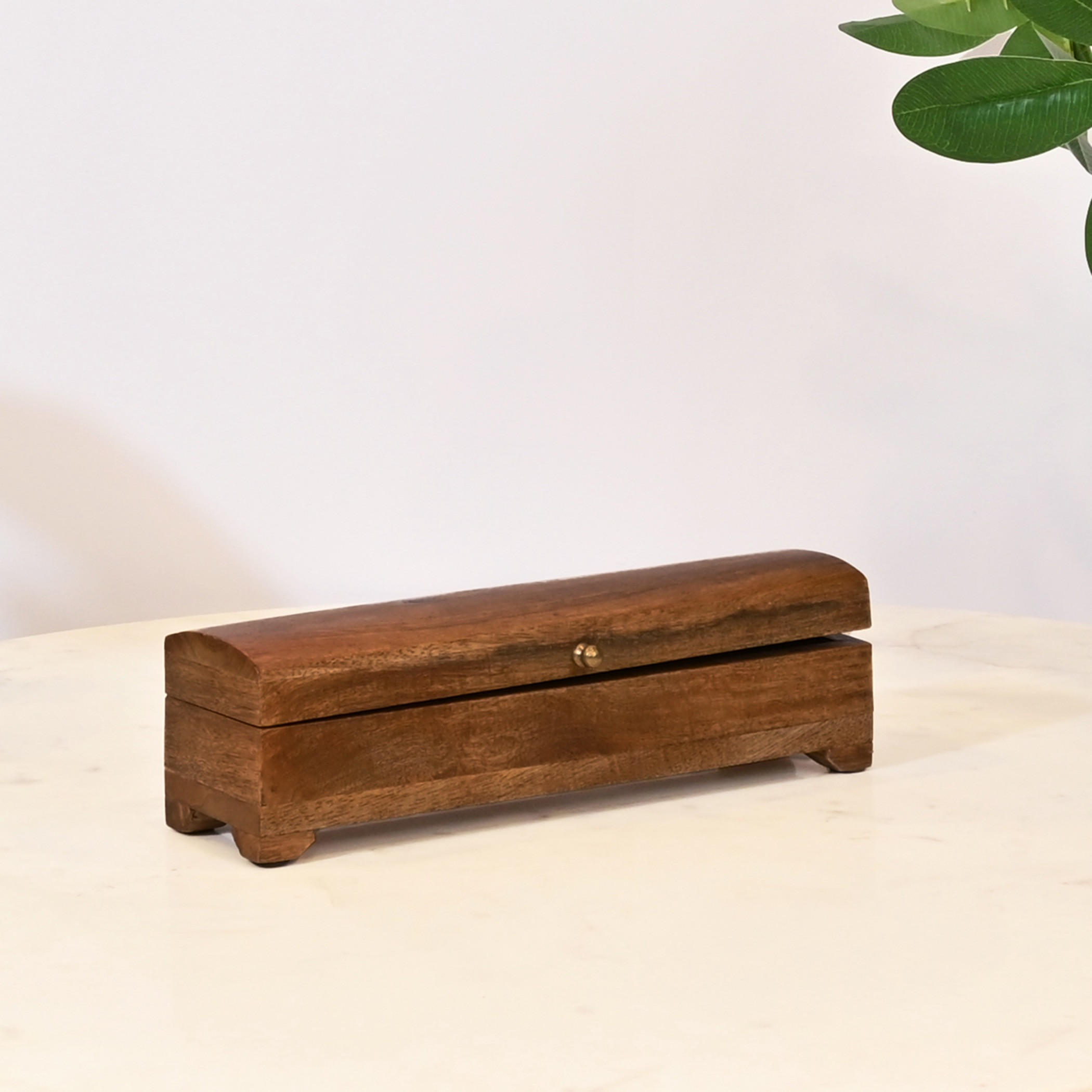 Dark Wood Rectangular Storage Box-household-decor-boxesandtrays-image-1