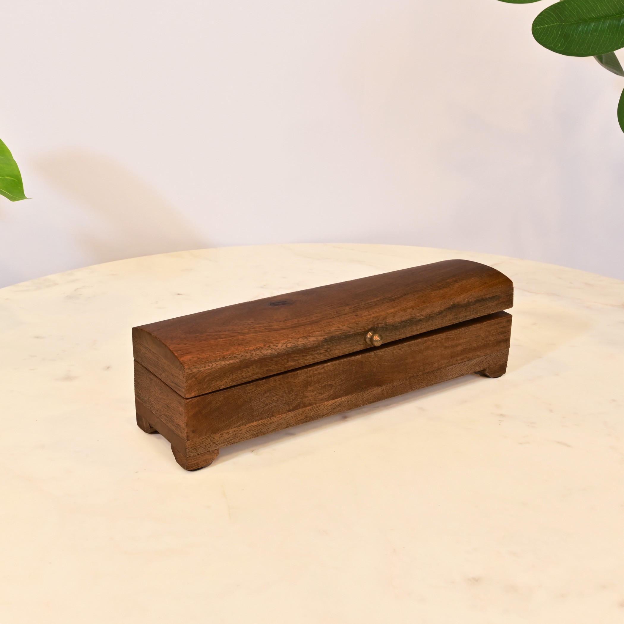 صندوق تخزين خشبي مستطيل داكن-household-decor-boxesandtrays-image-2