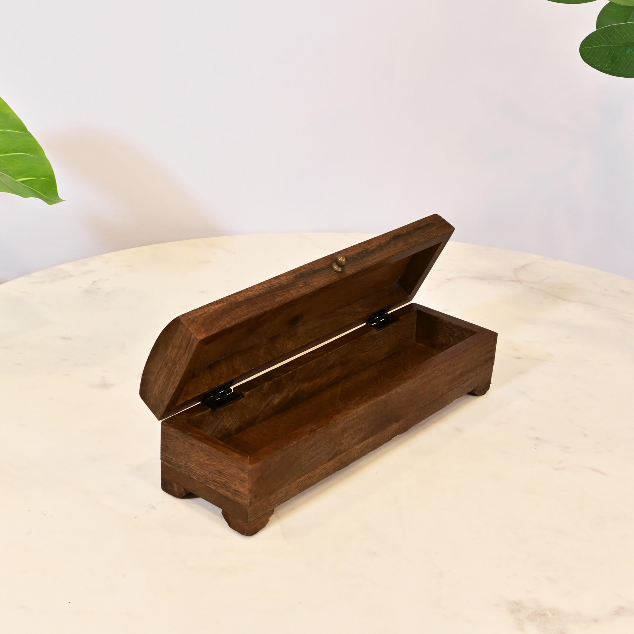 صندوق تخزين خشبي مستطيل داكن-household-decor-boxesandtrays-image-3