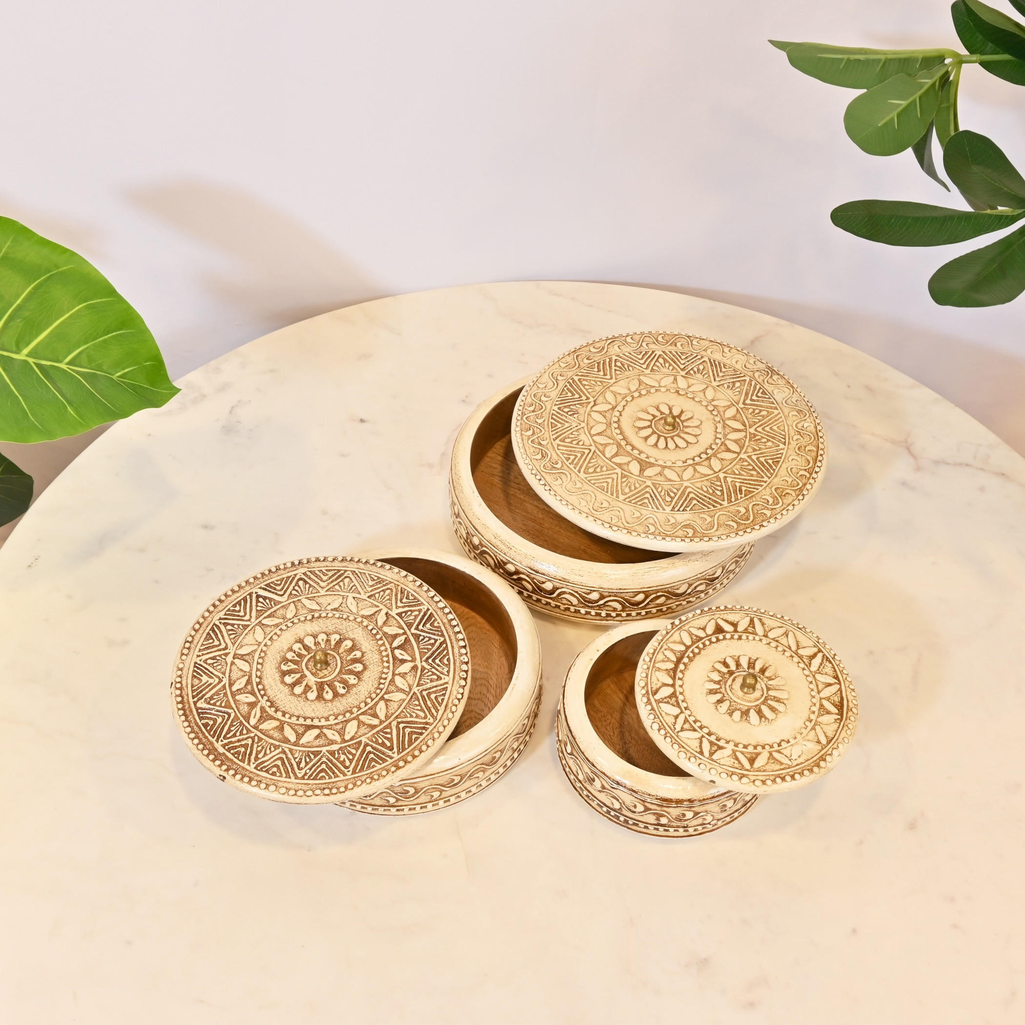Carved Wooden Decorative Storage Box-household-decor-boxesandtrays-image-4