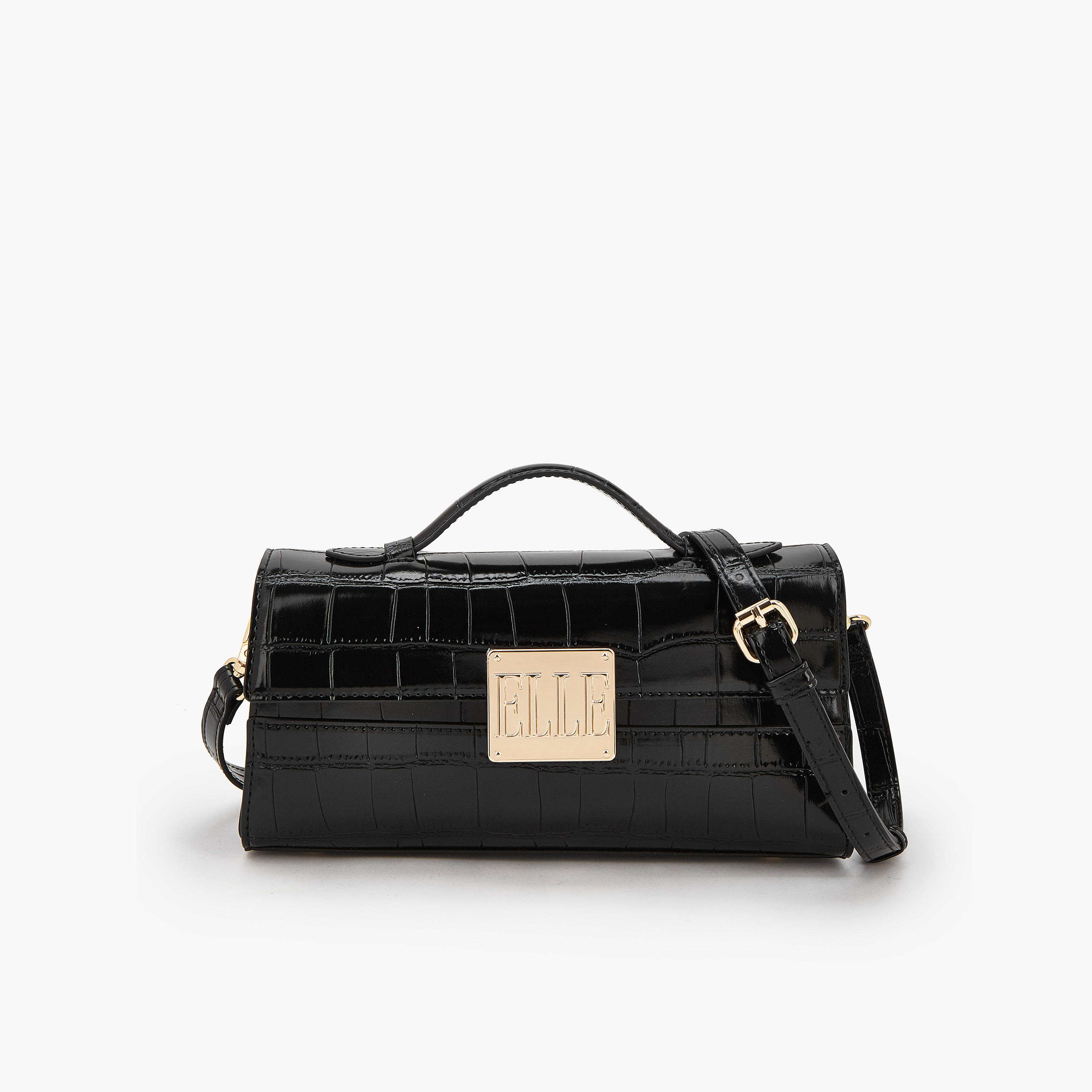 Elle Textured Crossbody Bag with Detachable Strap-women-bagsandwallets-handbags-image-1