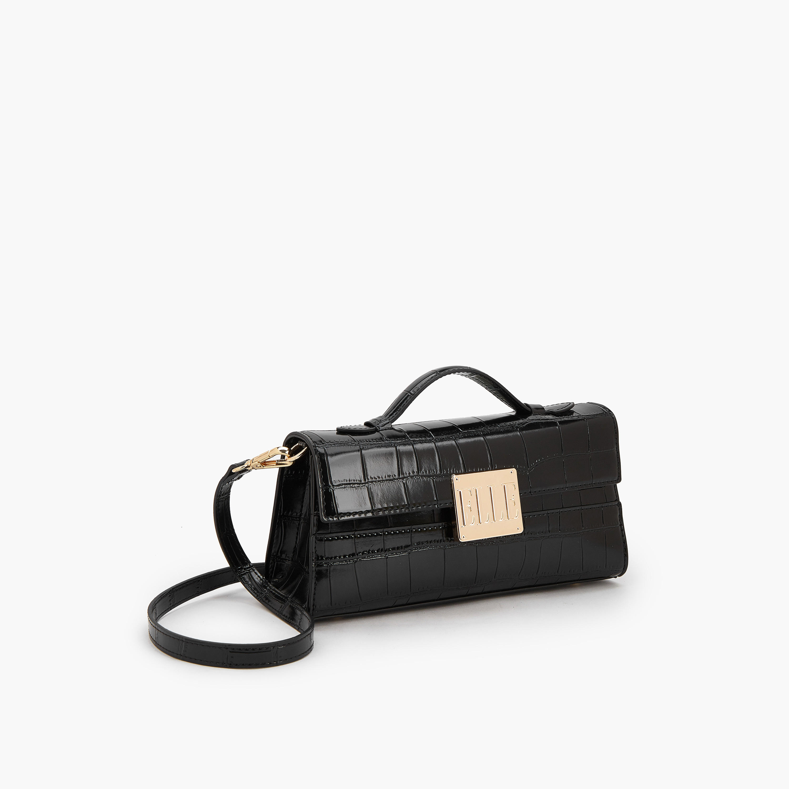 Elle Textured Crossbody Bag with Detachable Strap-women-bagsandwallets-handbags-image-2