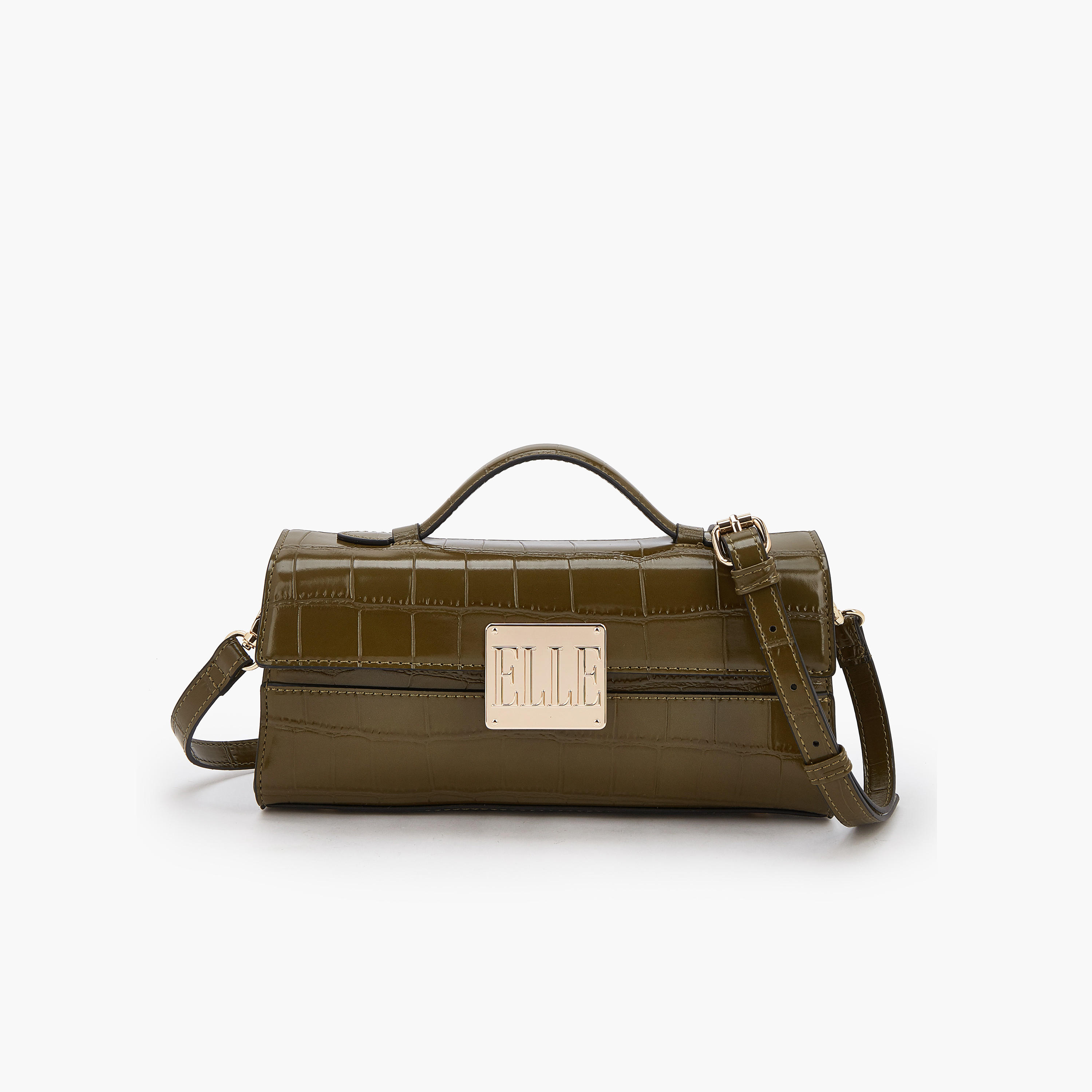 Elle Textured Crossbody Bag with Detachable Strap-women-bagsandwallets-handbags-image-1
