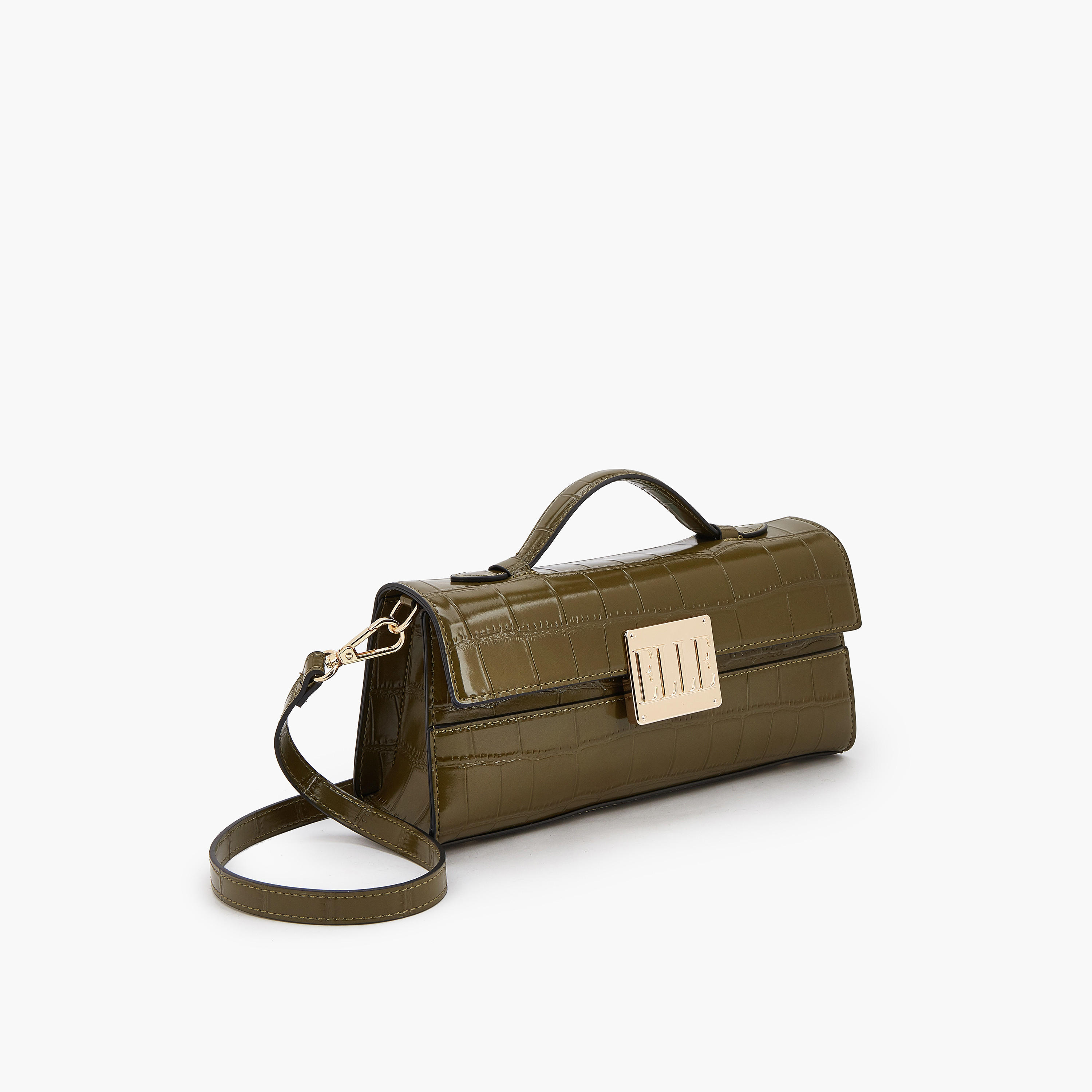 Elle Textured Crossbody Bag with Detachable Strap-women-bagsandwallets-handbags-image-2