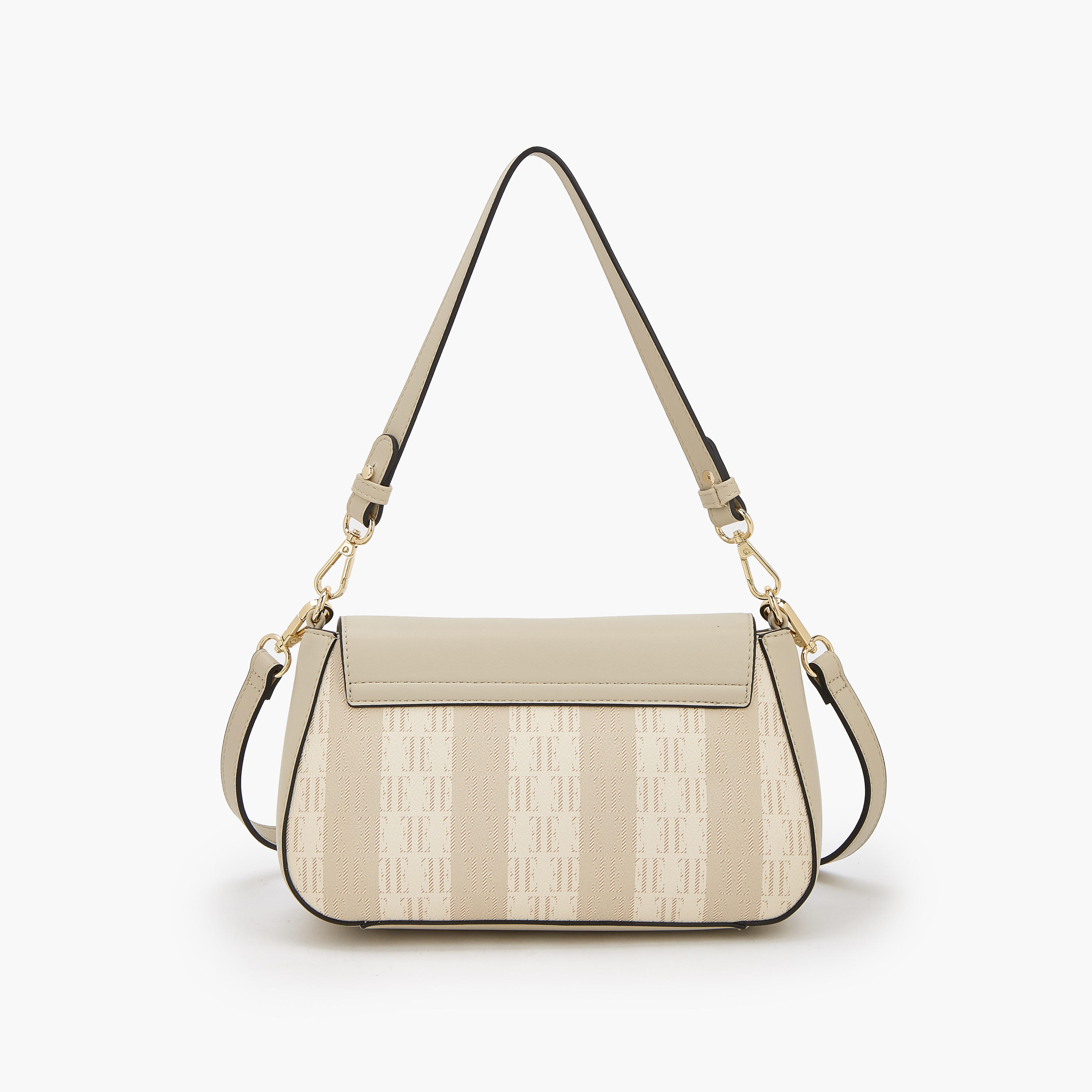 شنطة كتف بحزام قابل للفصل وطبعات مونوجرام من إيل-women-bagsandwallets-handbags-image-4