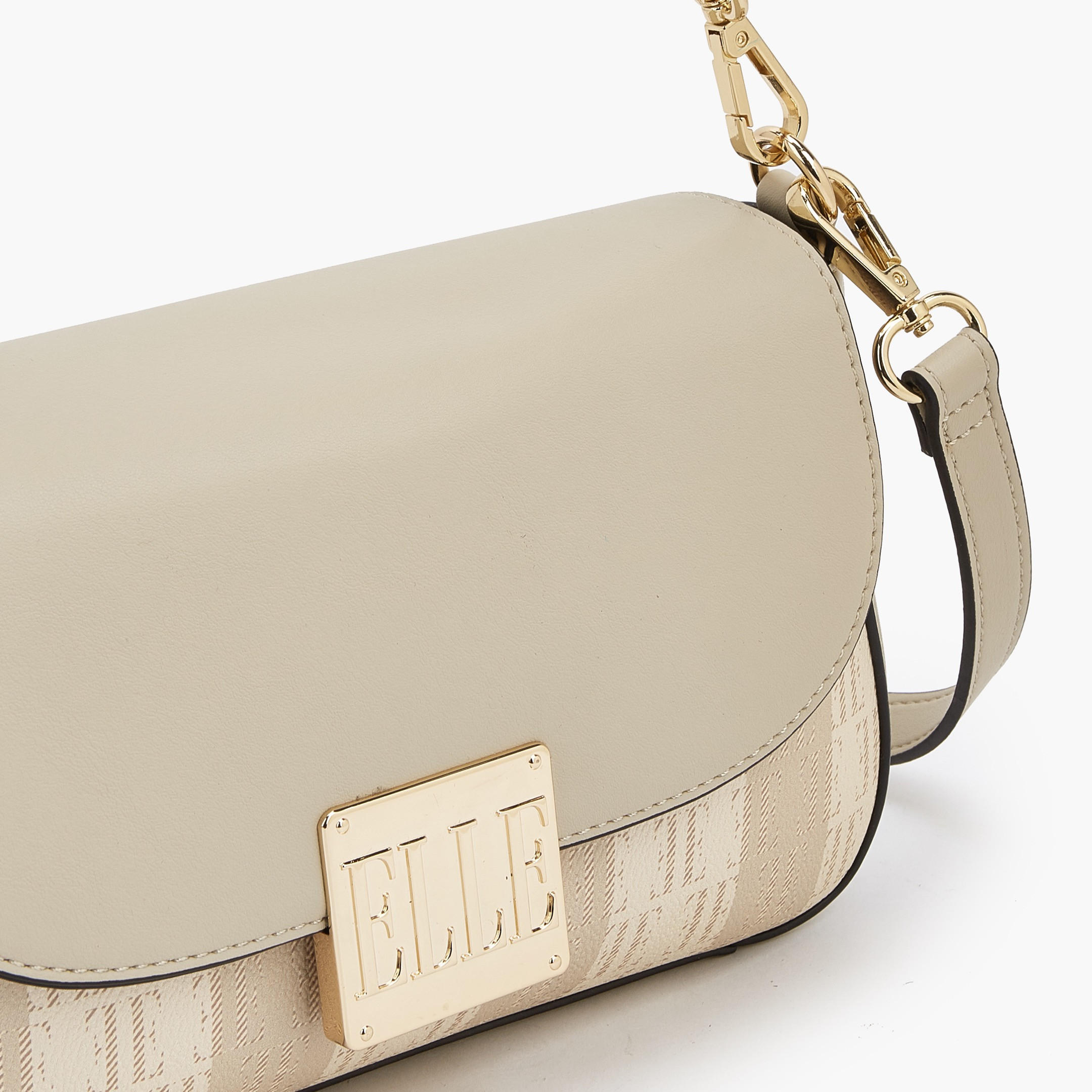 شنطة كتف بحزام قابل للفصل وطبعات مونوجرام من إيل-women-bagsandwallets-handbags-image-6