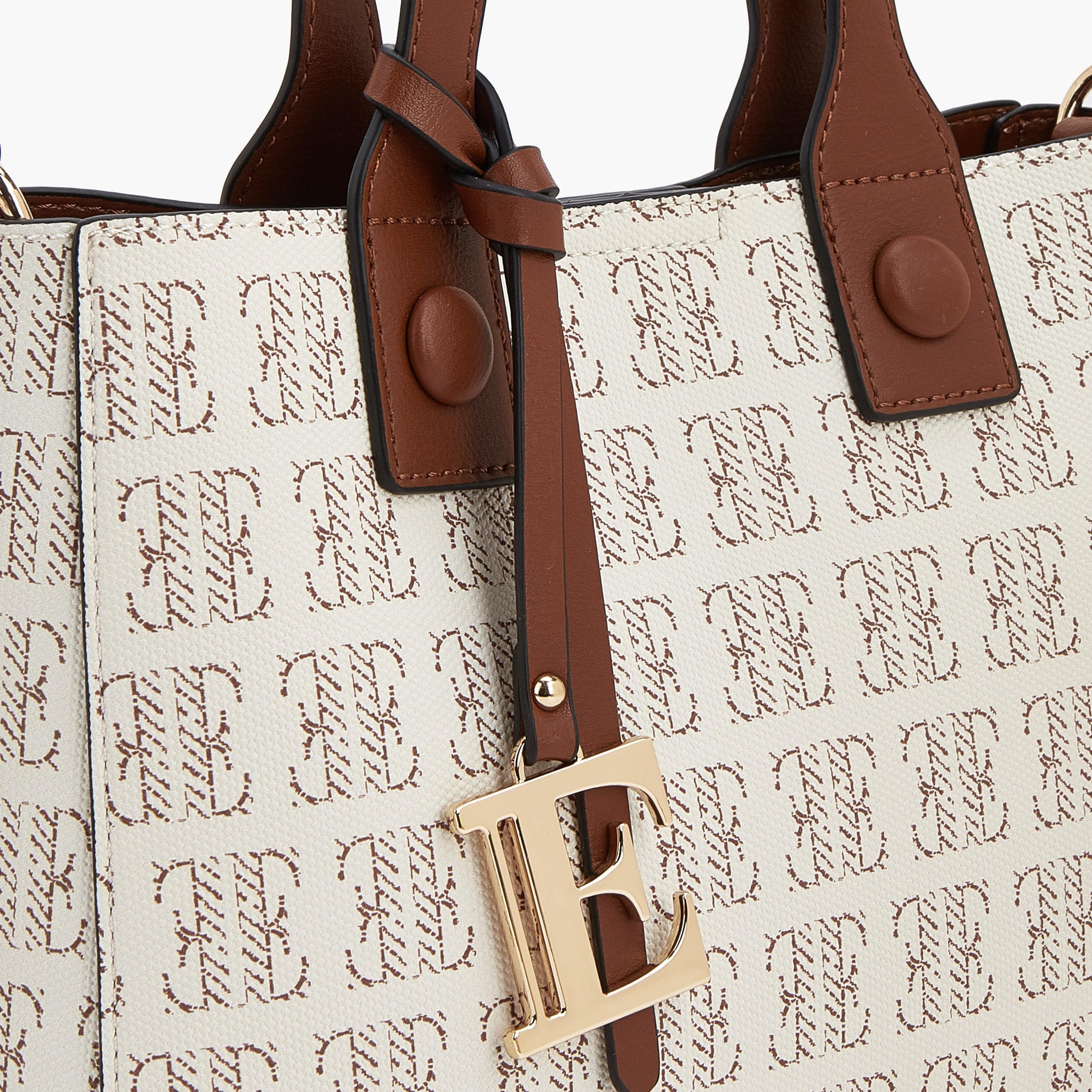 Elle Monogram Print Tote Bag with Detachable Strap-women-bagsandwallets-handbags-image-7
