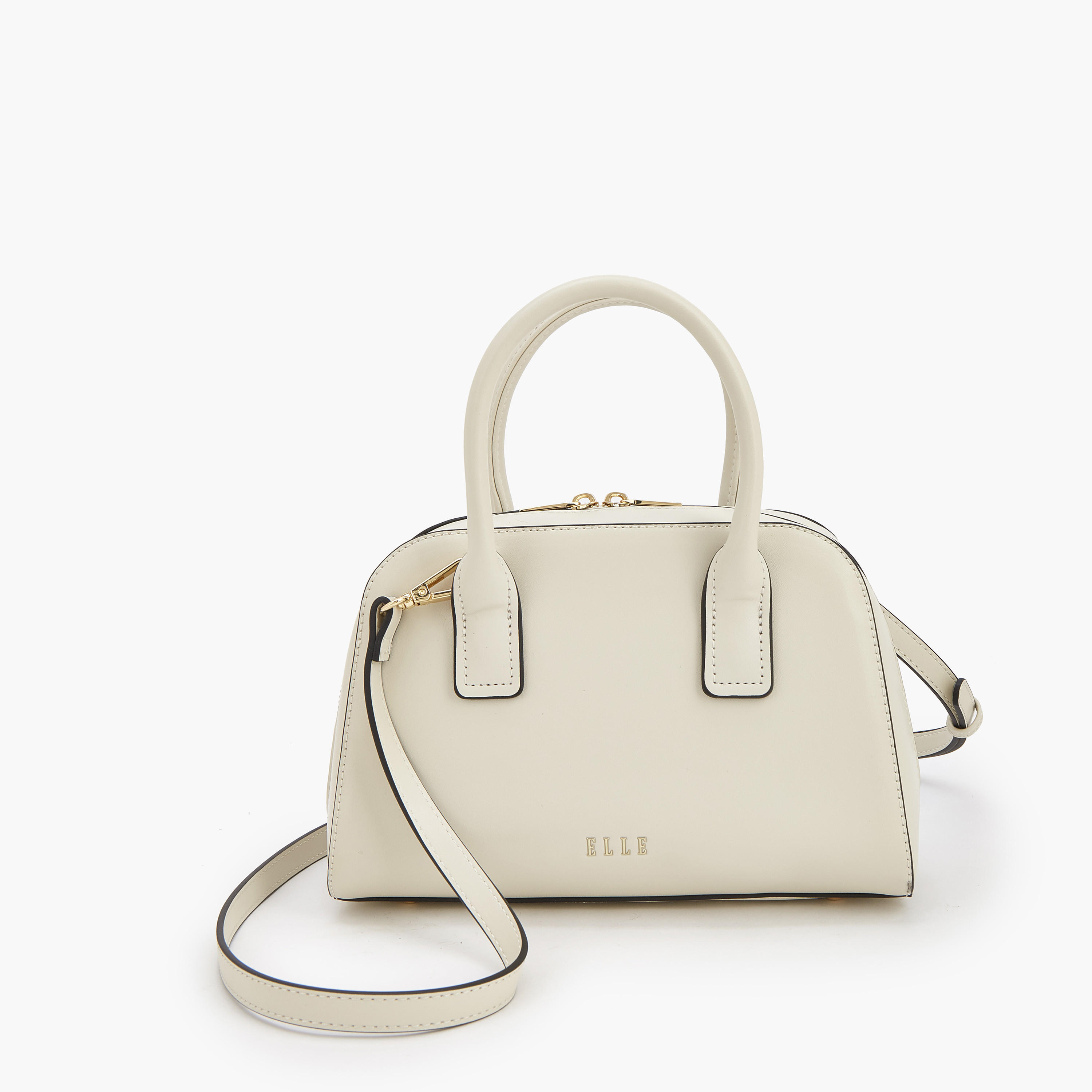 Elle Textured Tote Bag with Detachable Strap-women-bagsandwallets-handbags-image-5