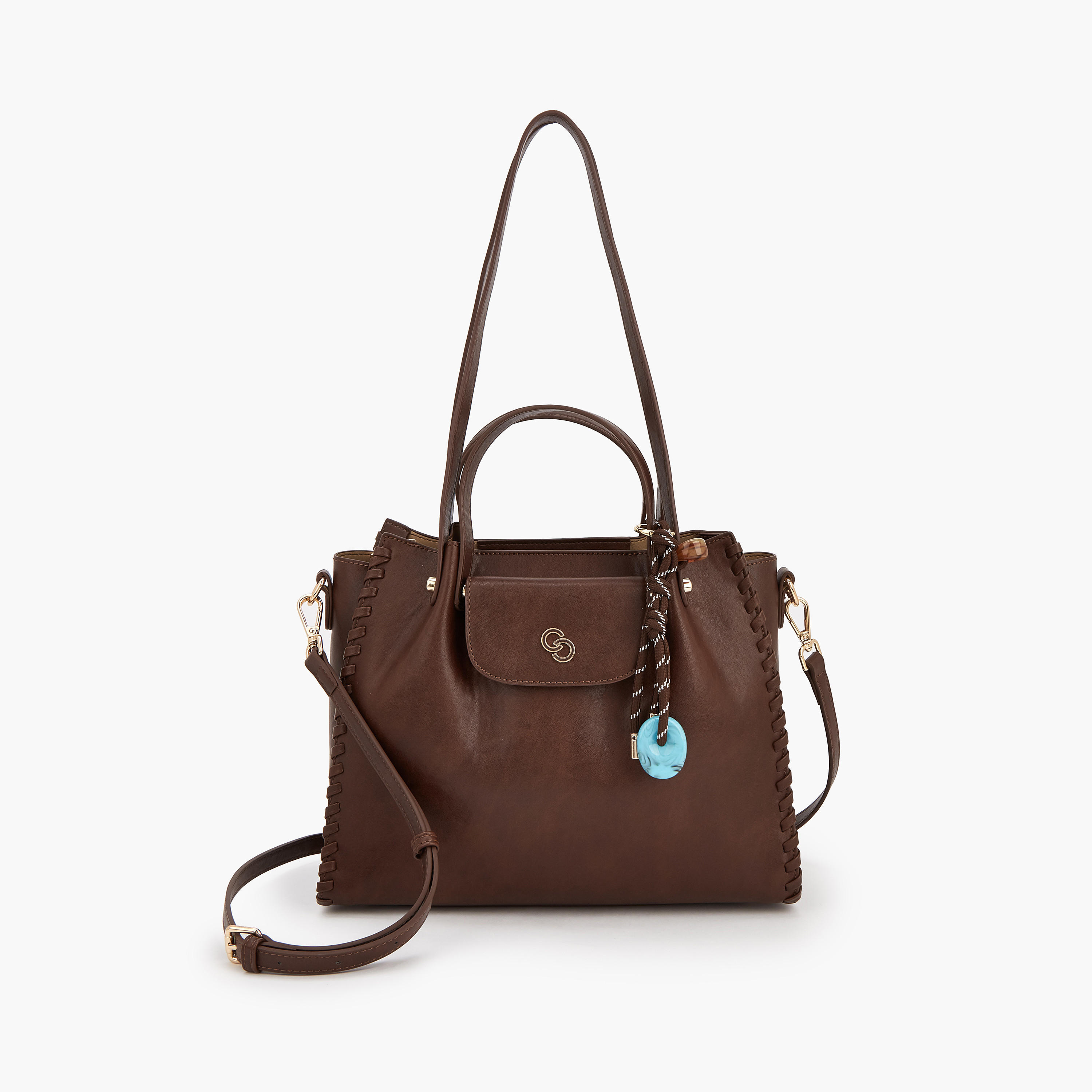 Celeste Solid Tote Bag with Detachable Strap-women-bagsandwallets-handbags-image-1