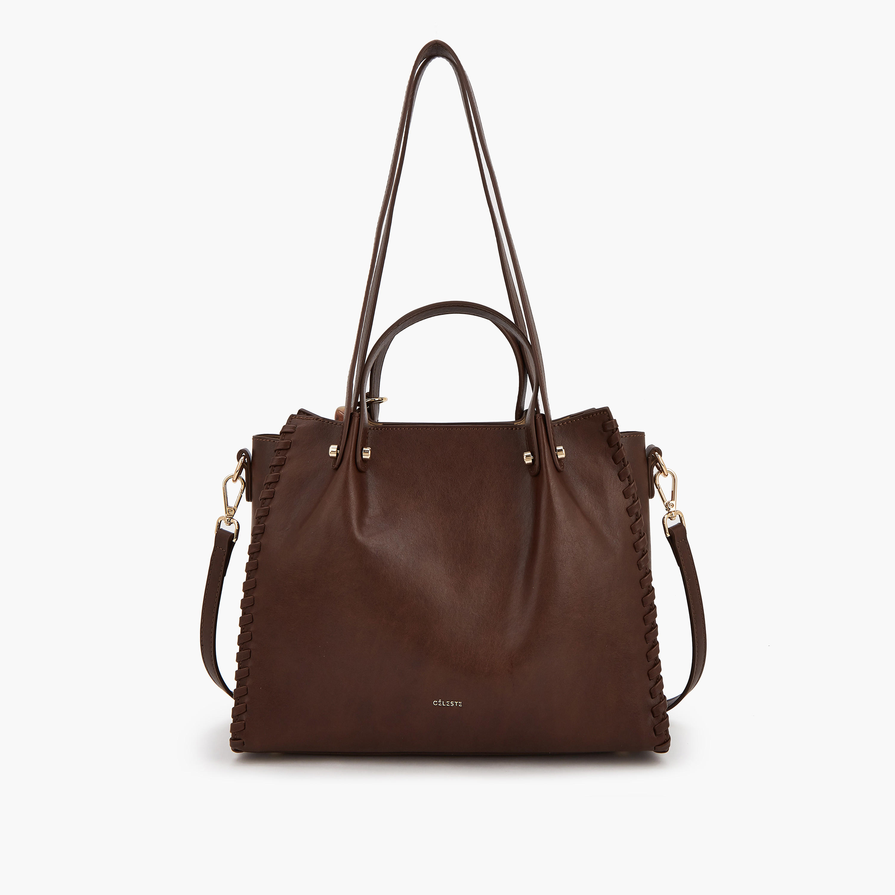 Celeste Solid Tote Bag with Detachable Strap-women-bagsandwallets-handbags-image-5