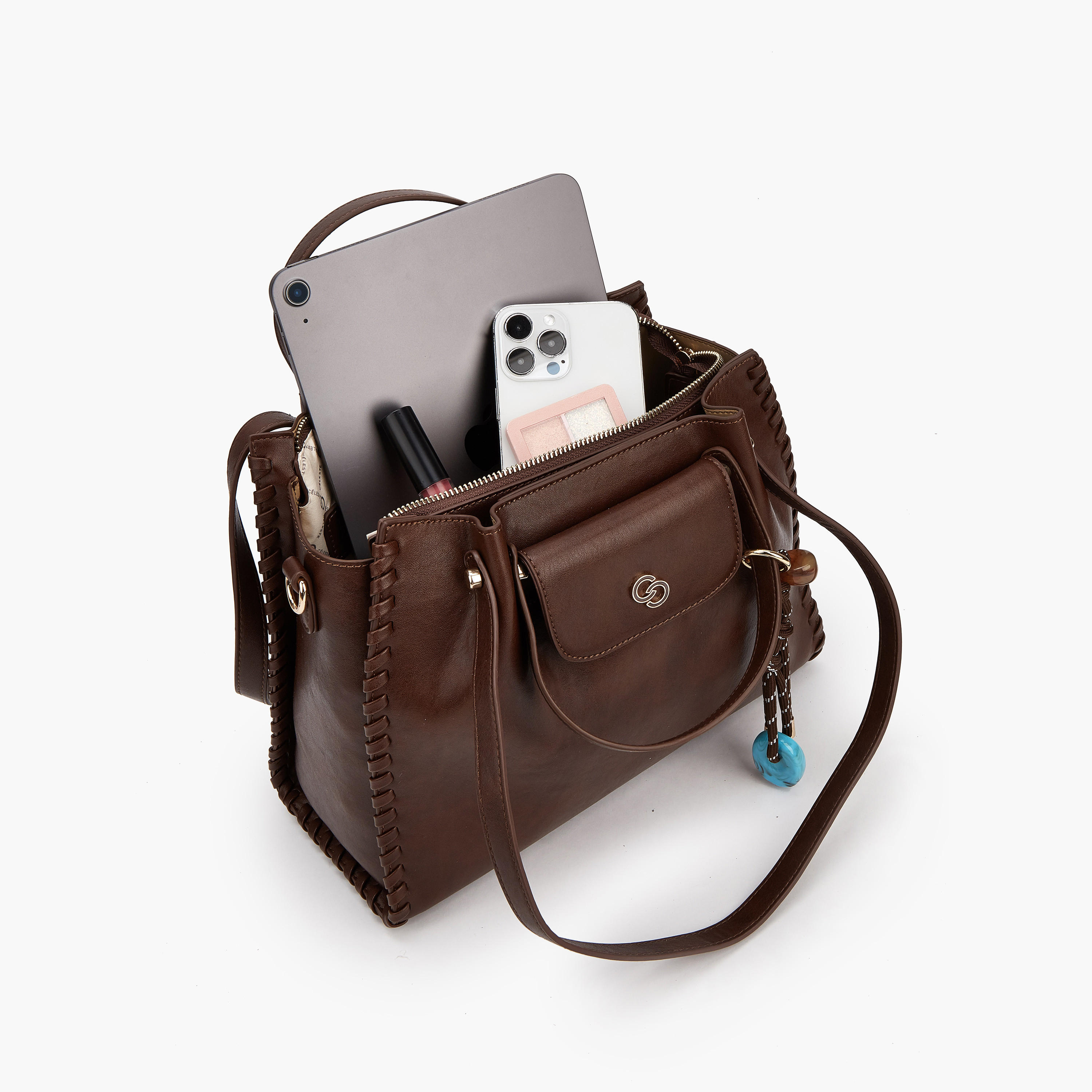 Celeste Solid Tote Bag with Detachable Strap-women-bagsandwallets-handbags-image-8