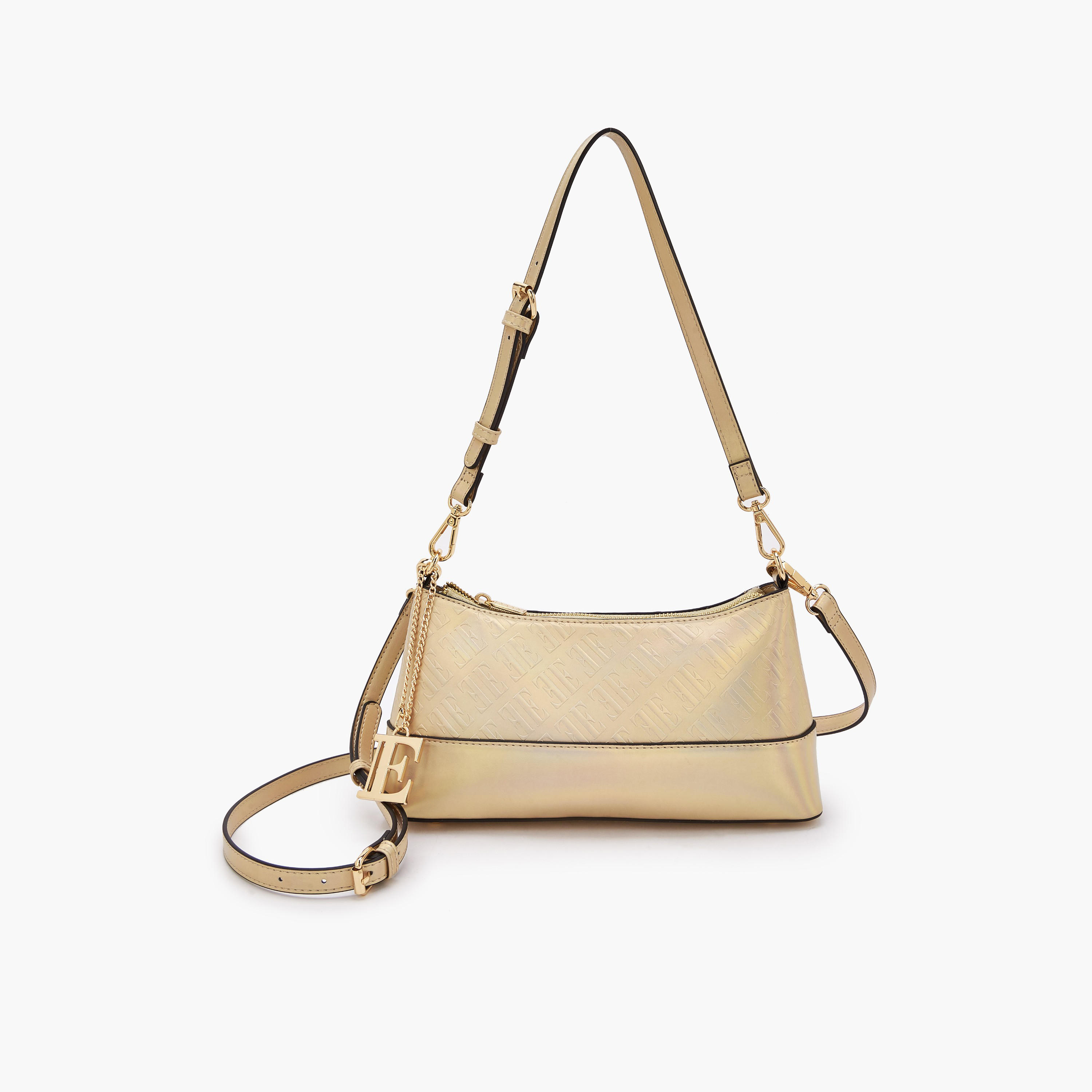 شنطة كروس بودي بحزام قابل للفصل ونقوش مونوجرام من إيل-women-bagsandwallets-handbags-image-1