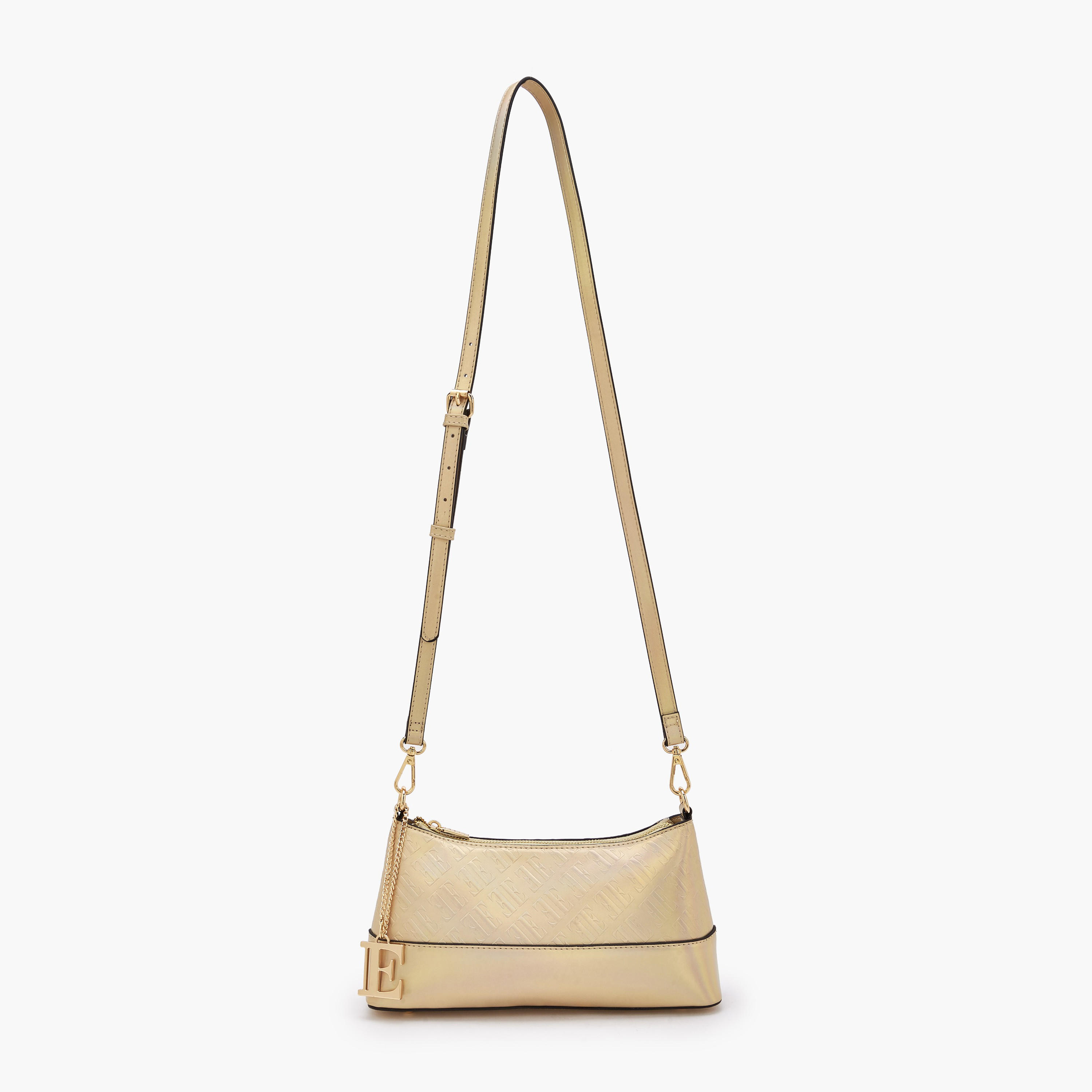 شنطة كروس بودي بحزام قابل للفصل ونقوش مونوجرام من إيل-women-bagsandwallets-handbags-image-3