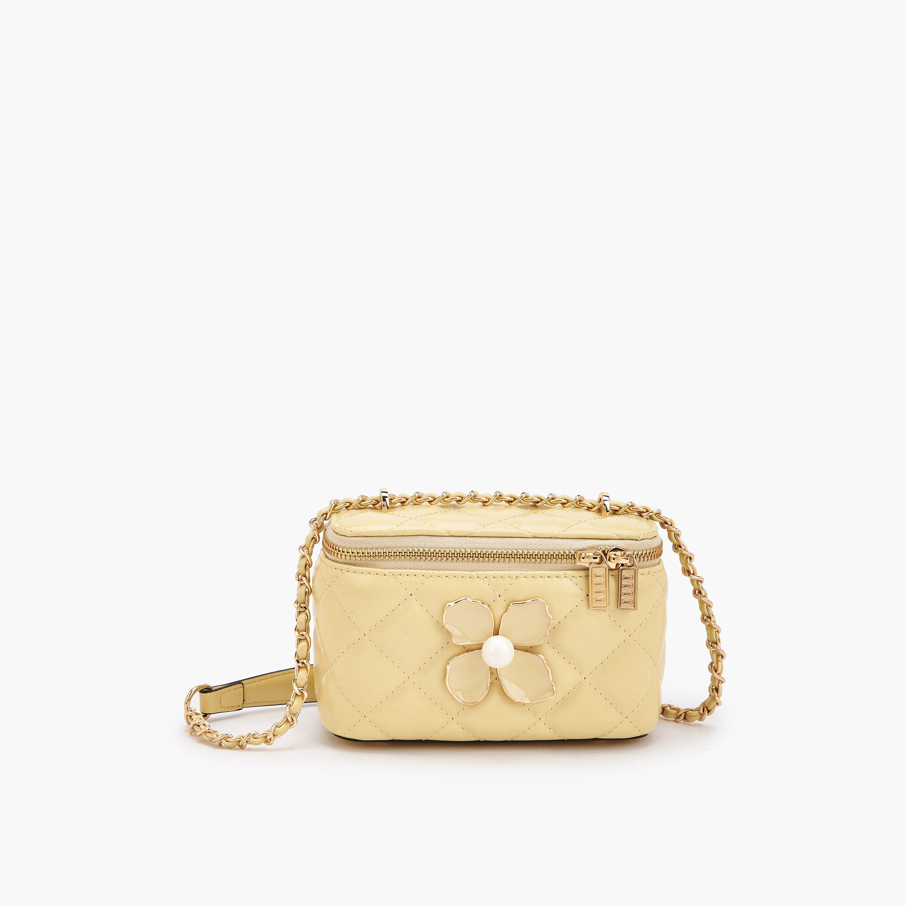 Elle Quilted Crossbody Bag with Floral Accent-women-bagsandwallets-handbags-image-1