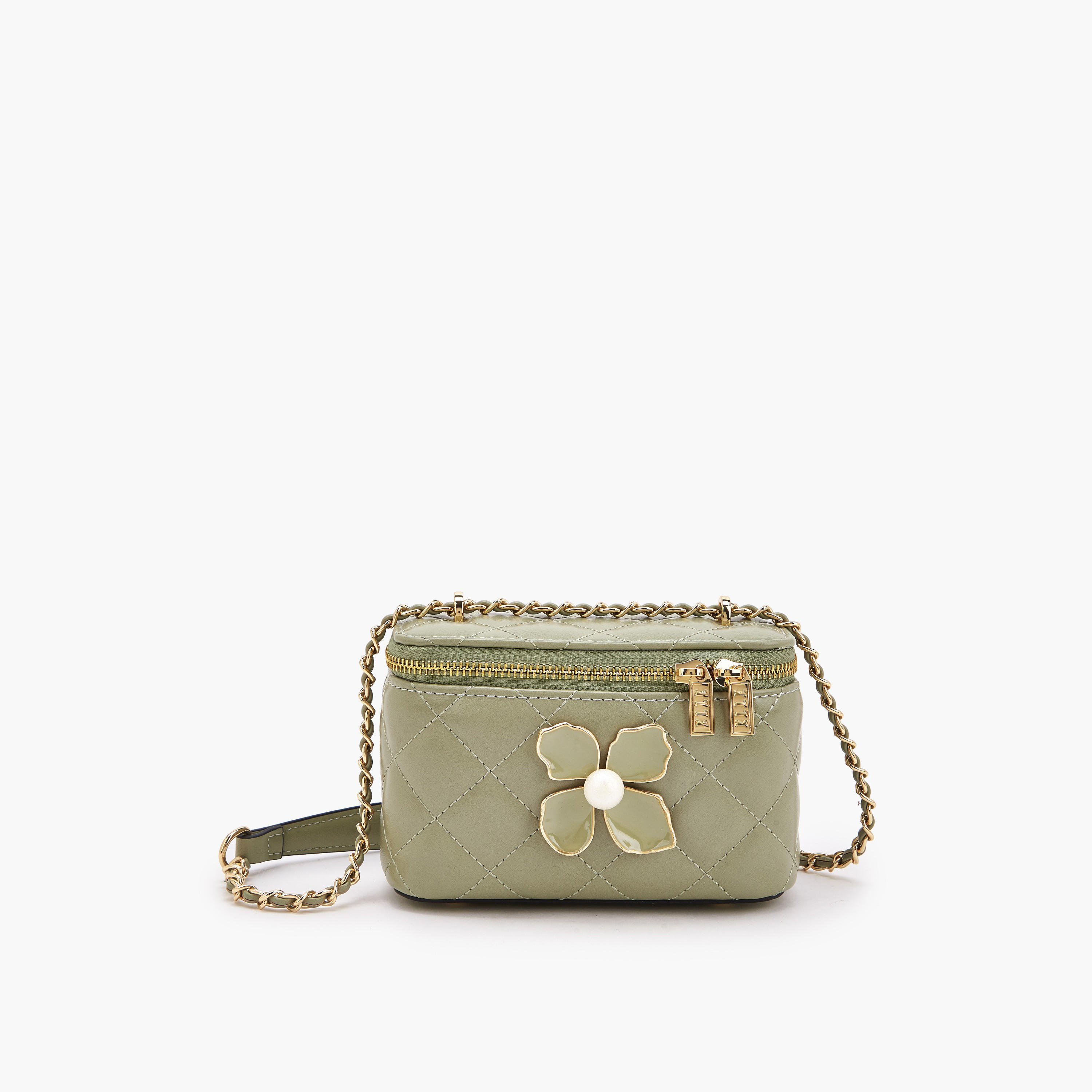 Elle Quilted Crossbody Bag with Floral Accent-women-bagsandwallets-handbags-image-1